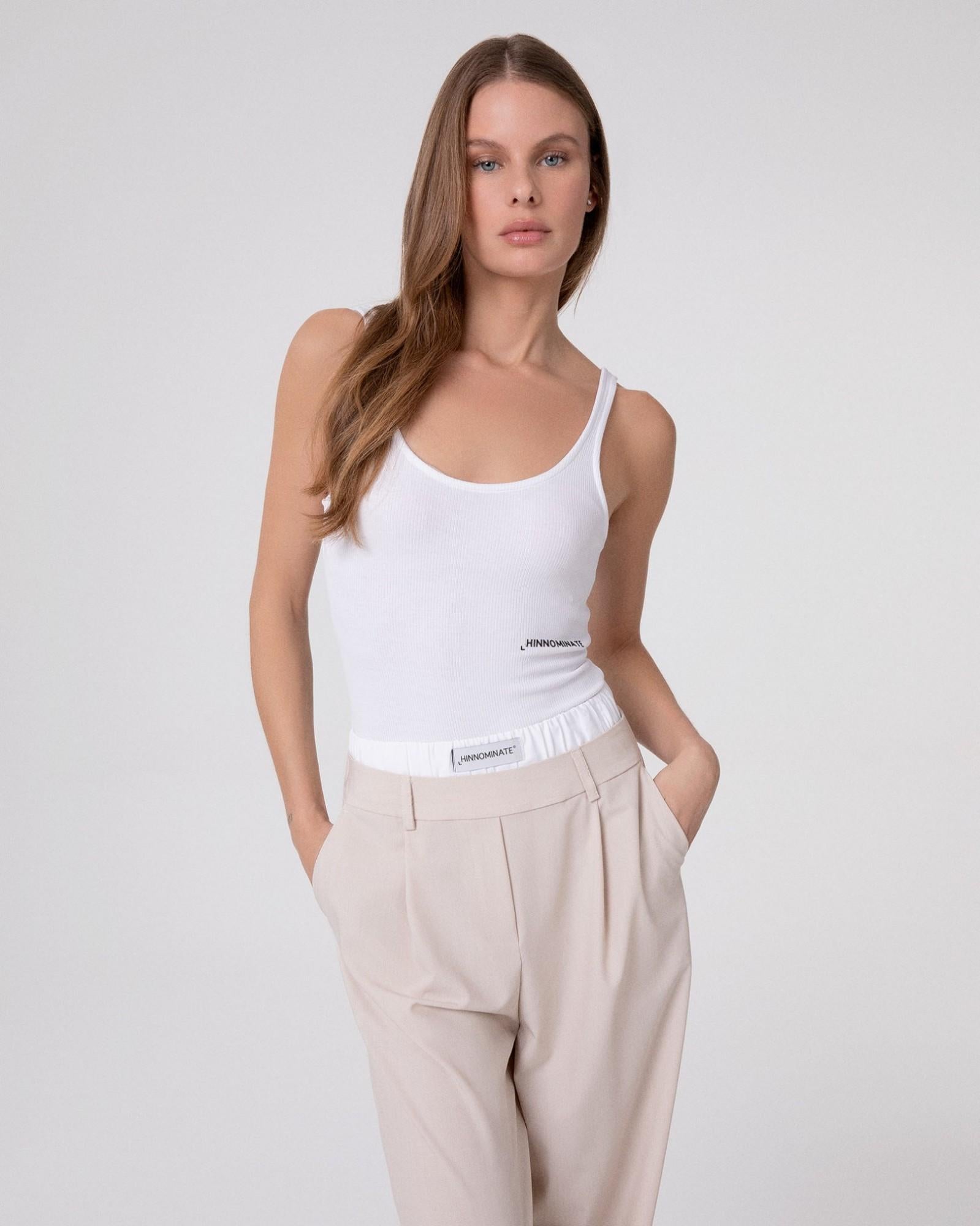 BODY DONNA A CANOTTA IN COSTINA BIANCO HINNOMINATE HMABW02514 BIANCO HINNOMINATE 