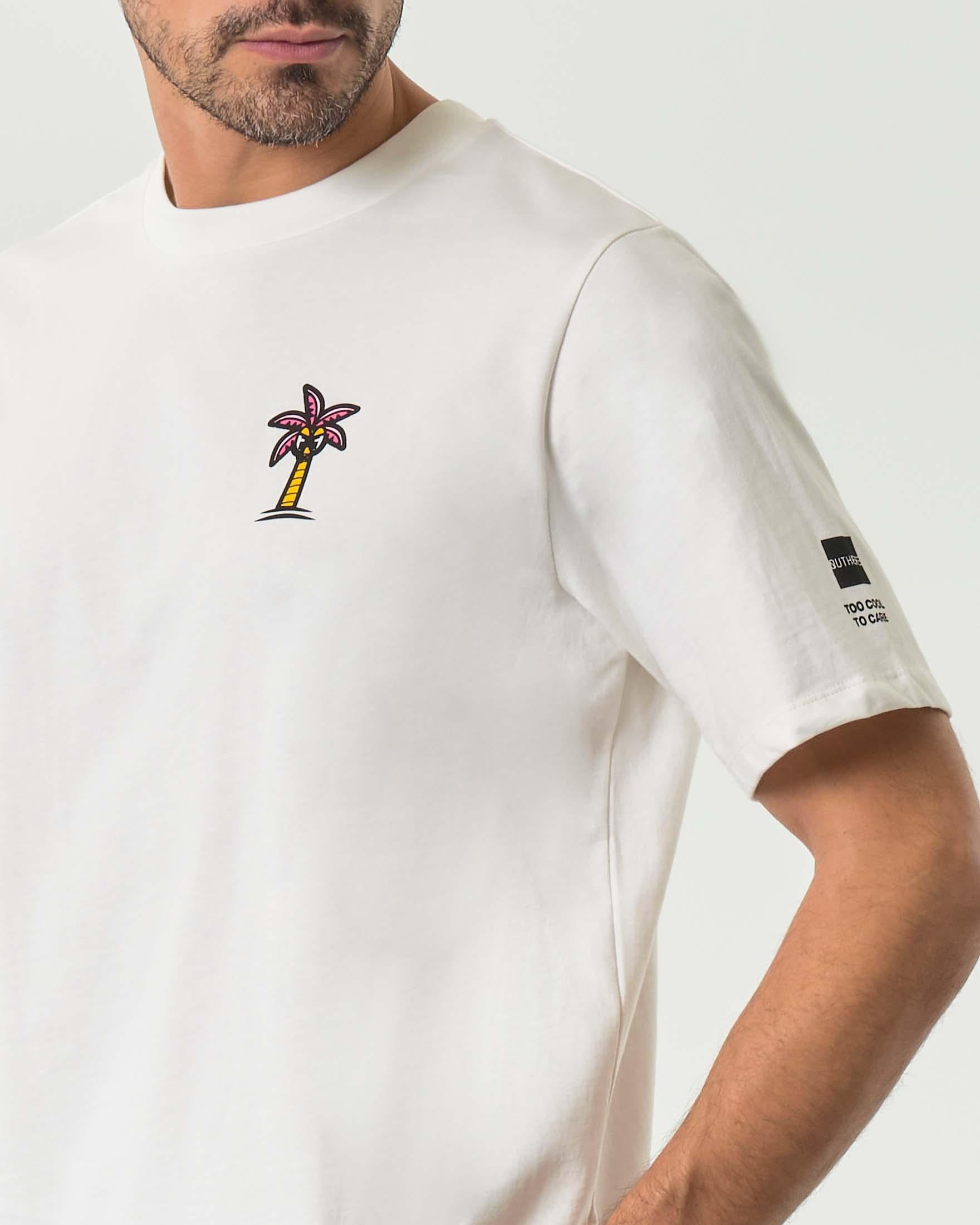 t-shirt UOMO sirona jersey 220gr CON STAMPA OUTHERE M332B033 OFF-WHITE OUTHERE 