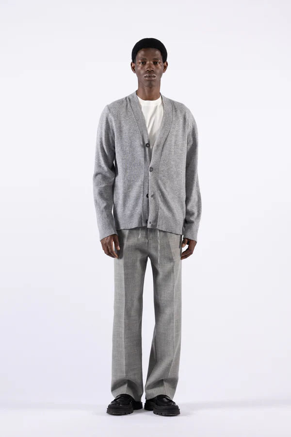 CARDIGAN UOMO IN LANA CON BOTTONI GRIGIO I'M BRIAN MA3410 GRIGIO I'M BRIAN 