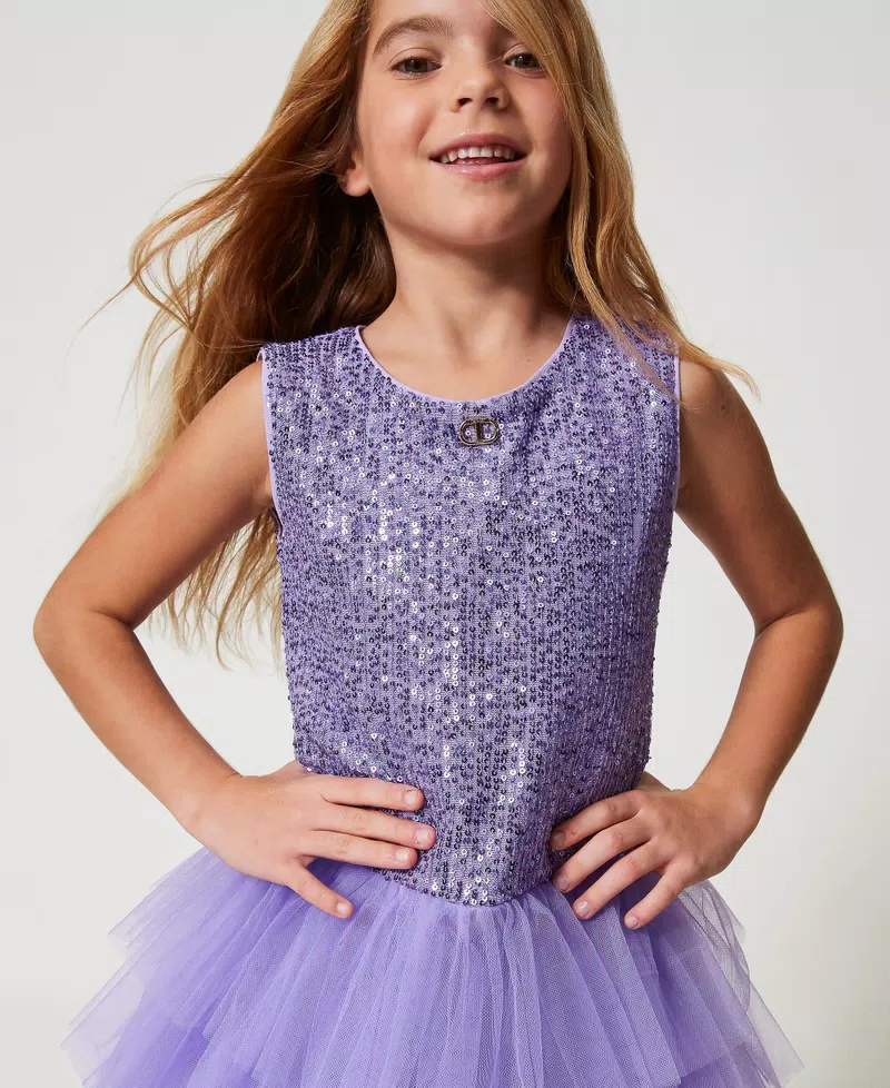 TWINSET KIDS 251GJ2536BIANCO-VIOLET