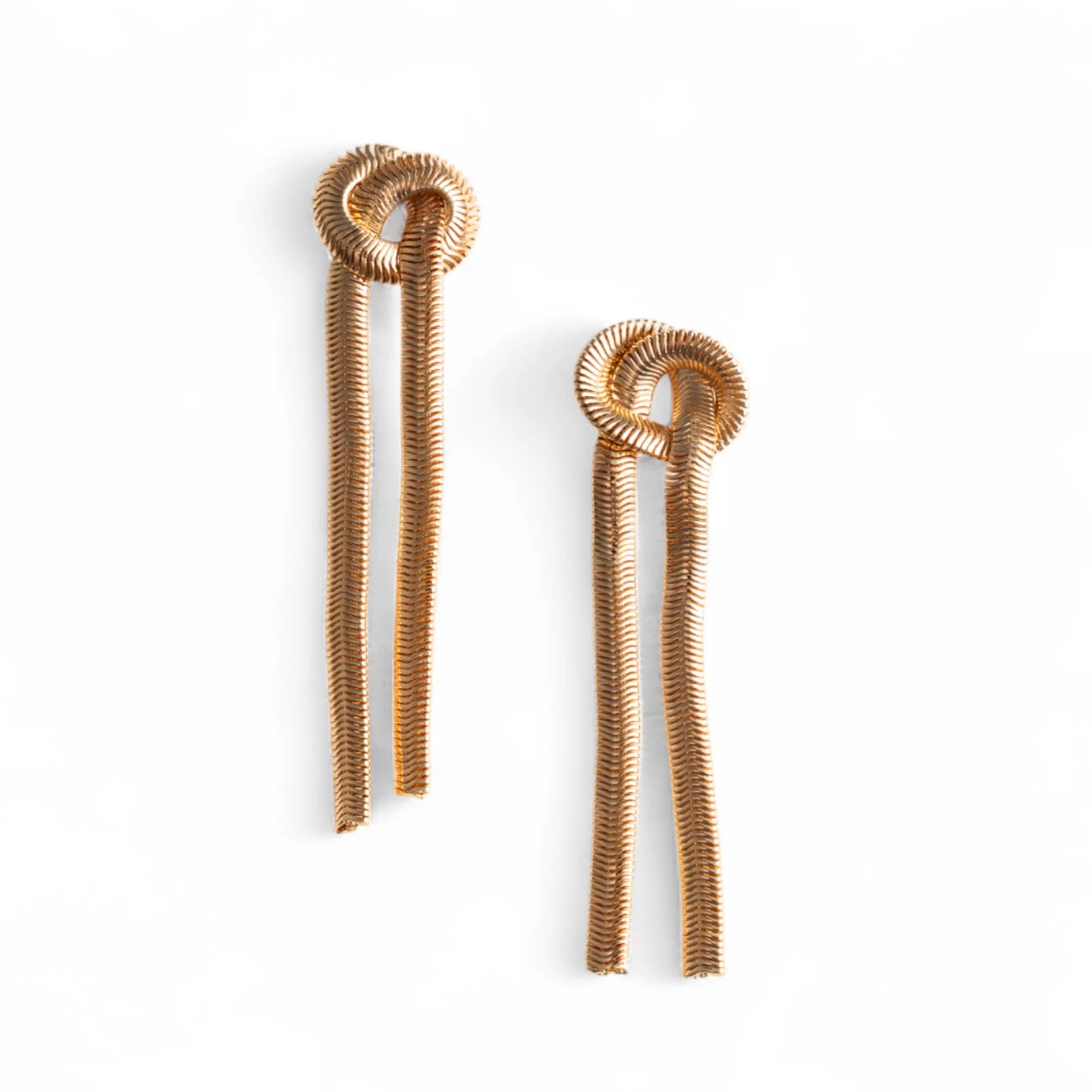 ORECCHINI DONNA PENDENTI IN METALLO A FILO DI SNAKE ORO MYA ACCESORIES G13750 ORO MYA ACCESORIES 