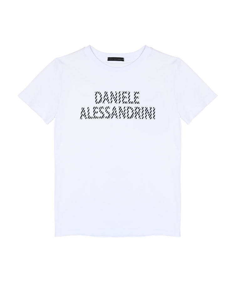 T-SHIRT DANIELE ALESSANDRINI MM00238 BIANCO DANIELE ALESSANDRINI 