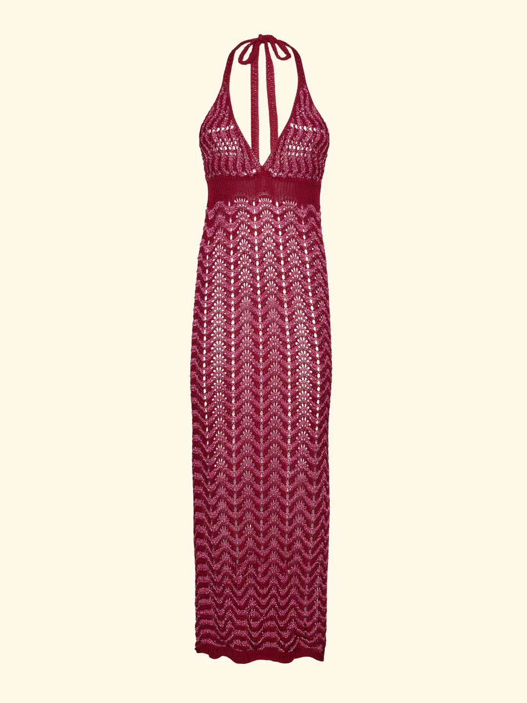 vestito donna lungo in crochet fucsia f**k FK26-SW0667FX FUCSIA F**K 