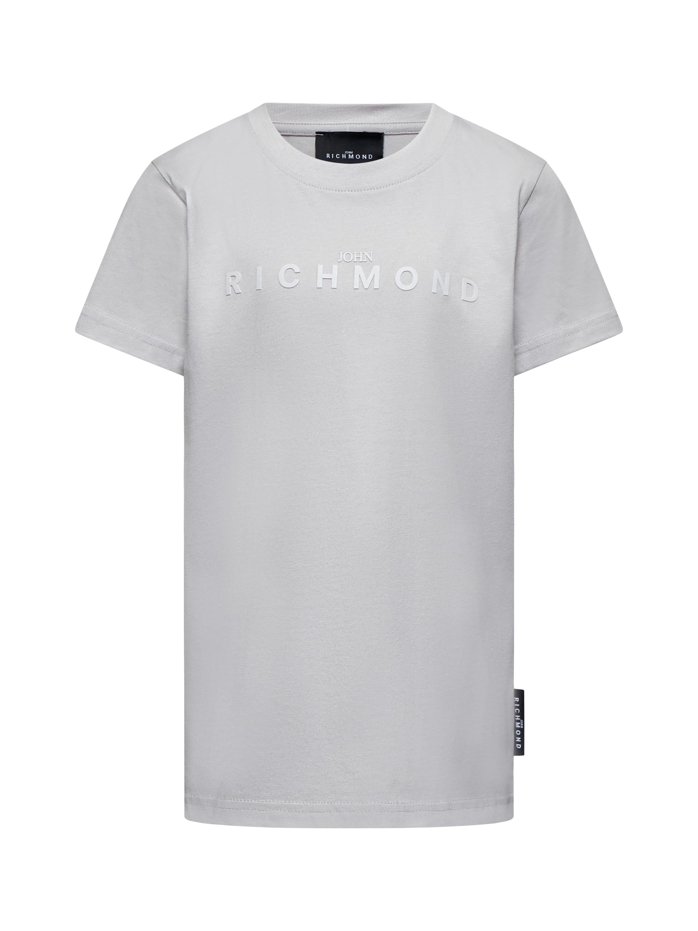T-SHIRT BAMBINO ALLOSO CON LOGO IN RILIEVO GREY AGATE RICHMOND RBA25009TS GREY AGATE JOHN RICHMOND JUNIOR 