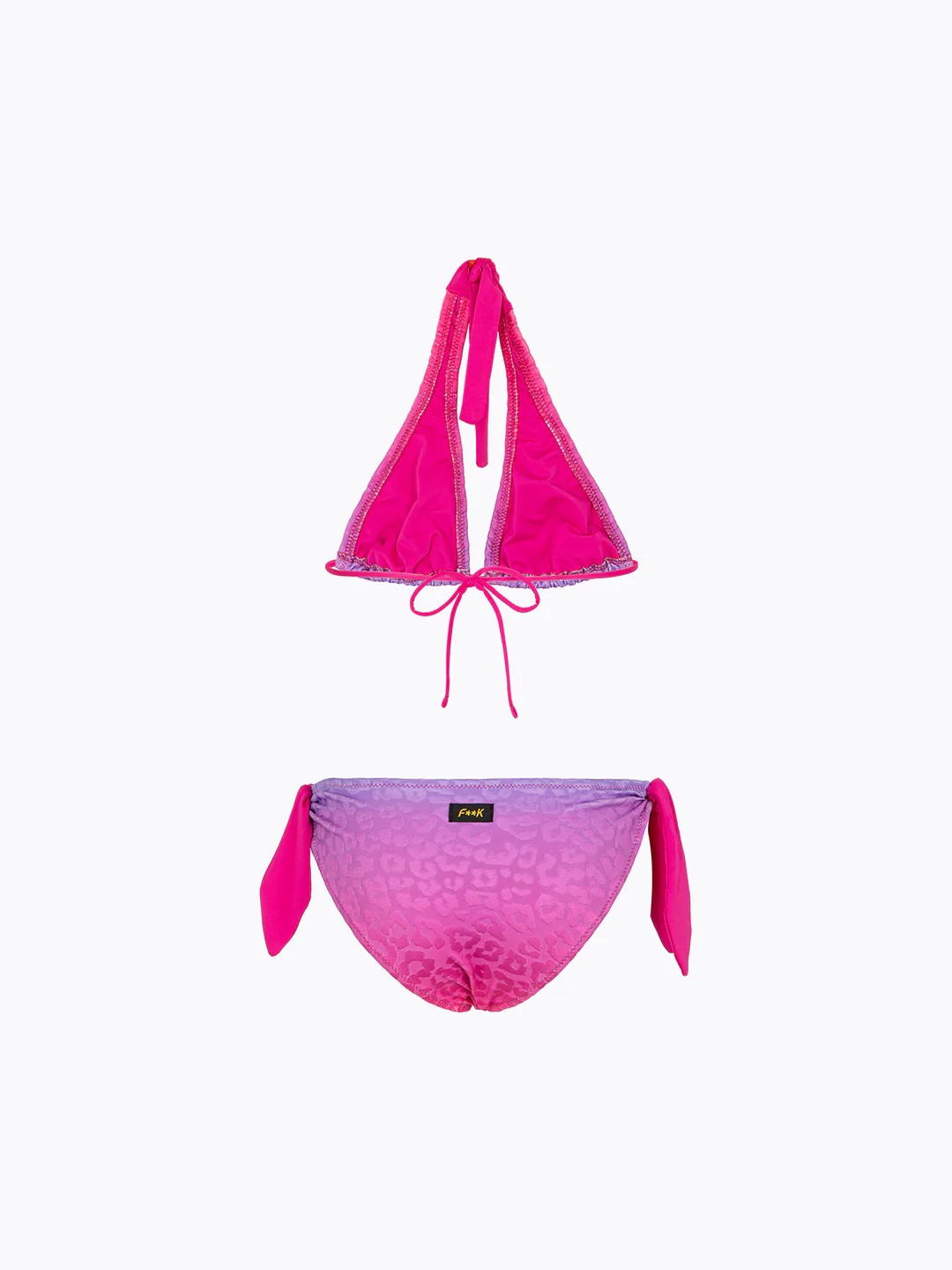 bikini bambina triangolo alto e slip fisso fantasia f**k FJ26-SG0680X92 UNICA F**K KIDS 