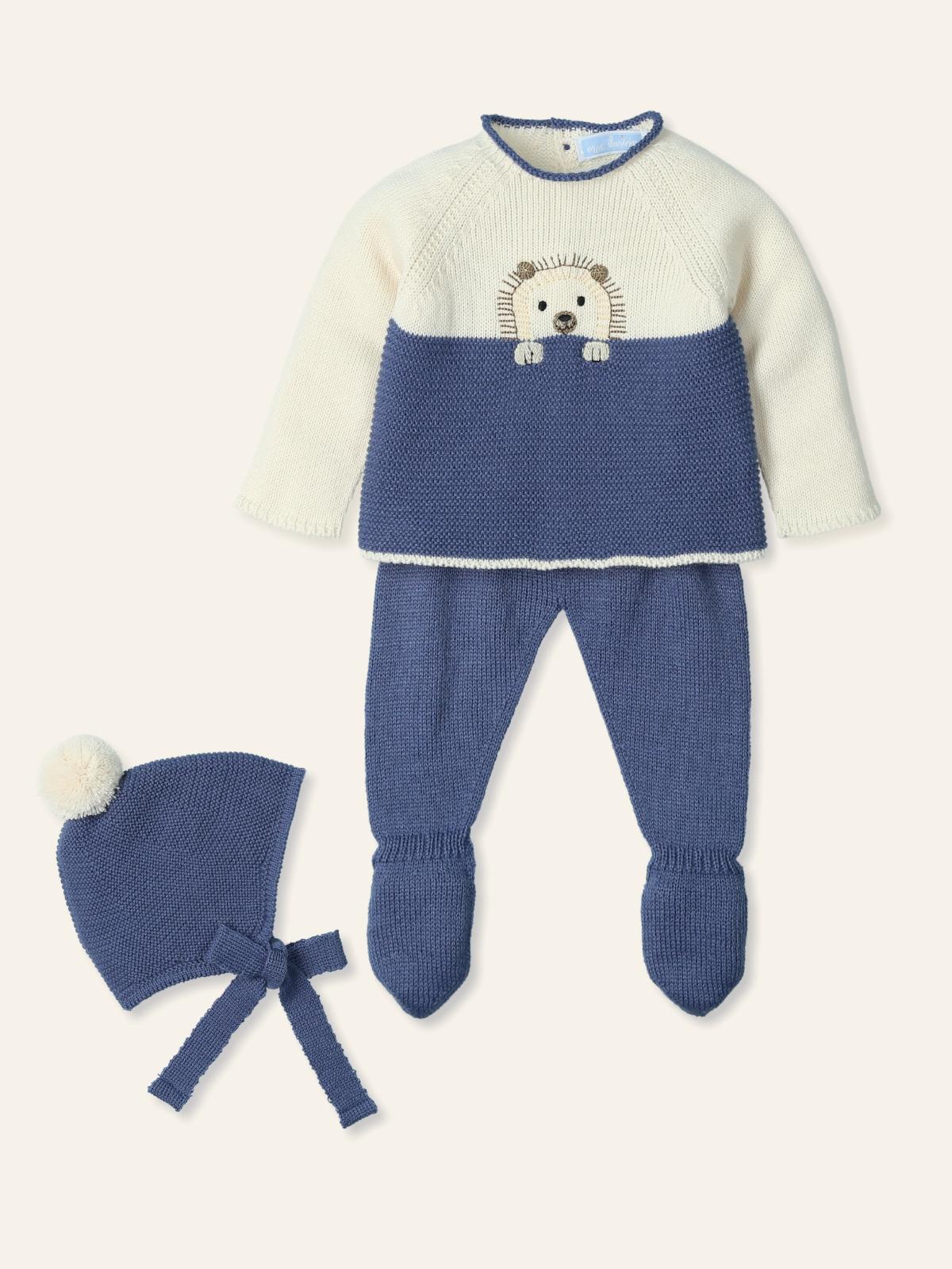 coordinato neonato con ricomo ricco tre pezzi noche mac ilusion 9813 NOCHE MAC ILUSION KIDS 