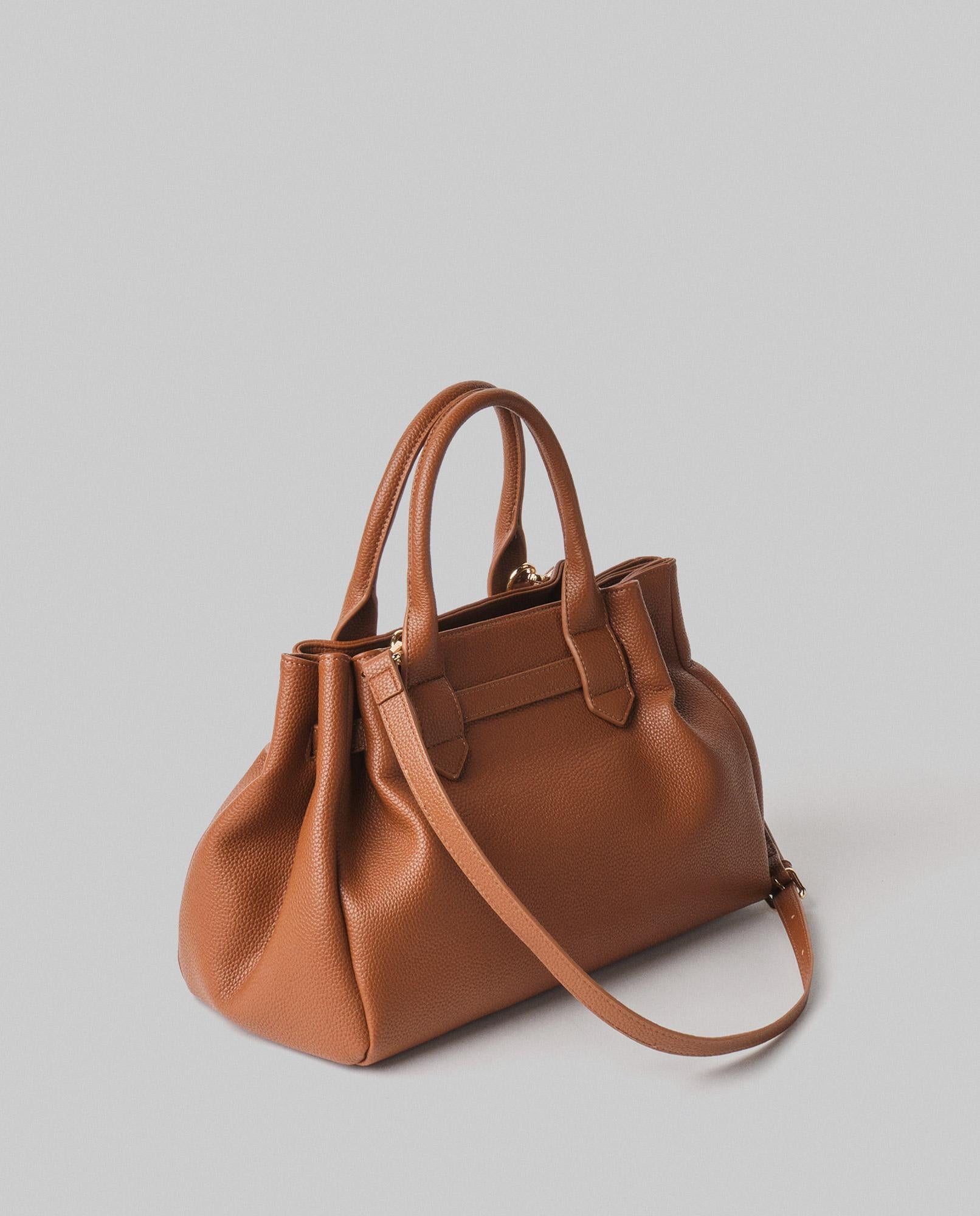 Borsa DONNA MEDIA In Ecopelle Con Placchetta In Metallo  HINNOMINATE HMACW00124 CUOIO HINNOMINATE 