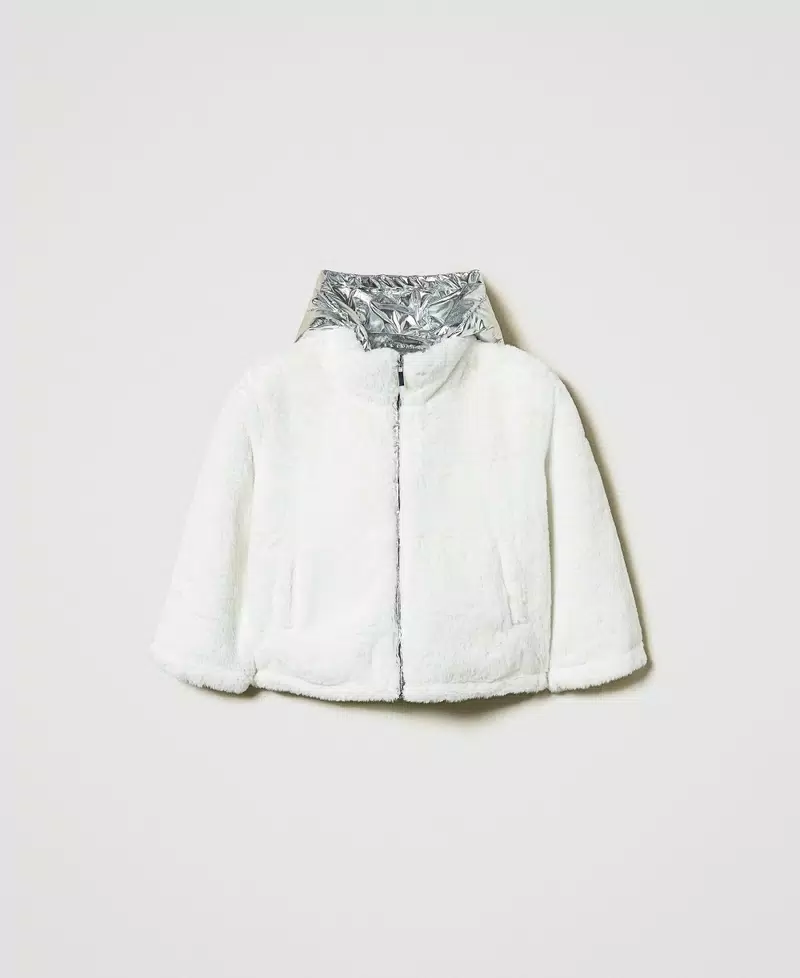 Giacca reversibile in faux fur