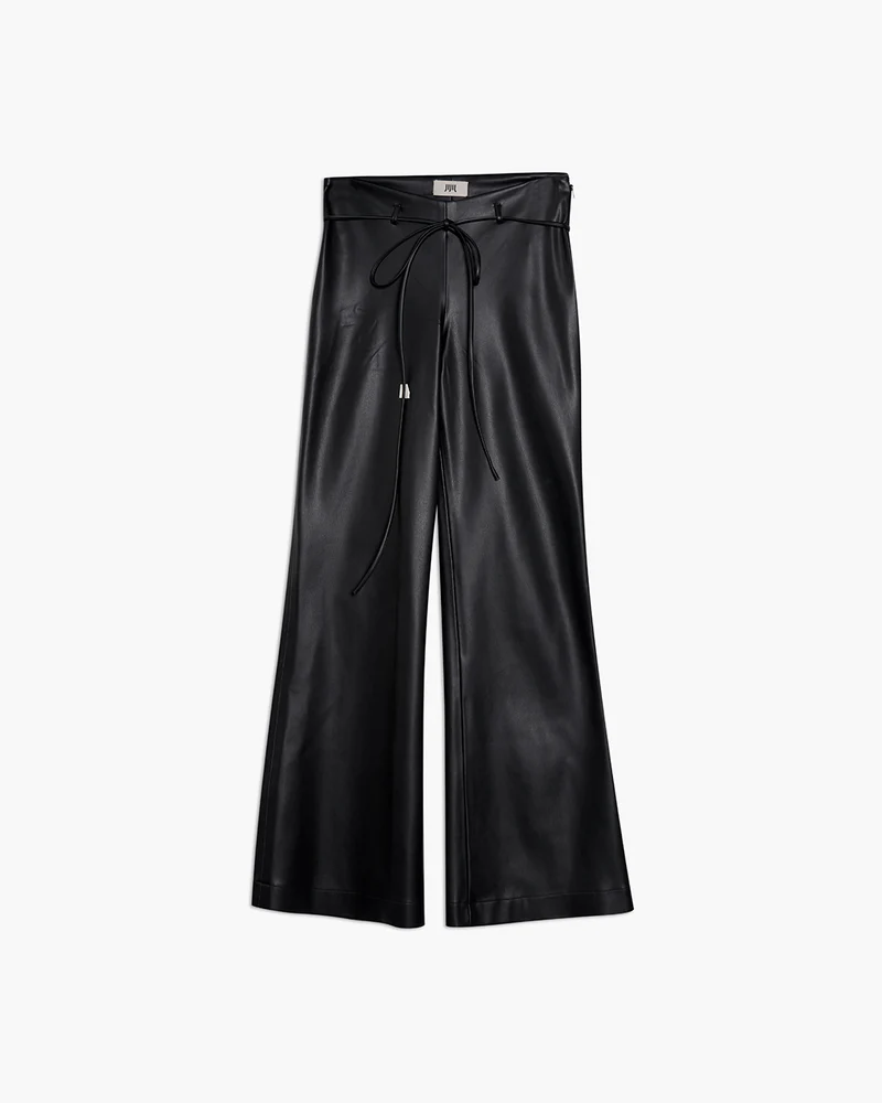 PANTALONE DONNA ECOPELLE A ZAMPA NERO JIJIL PA127 NERO JIJIL 