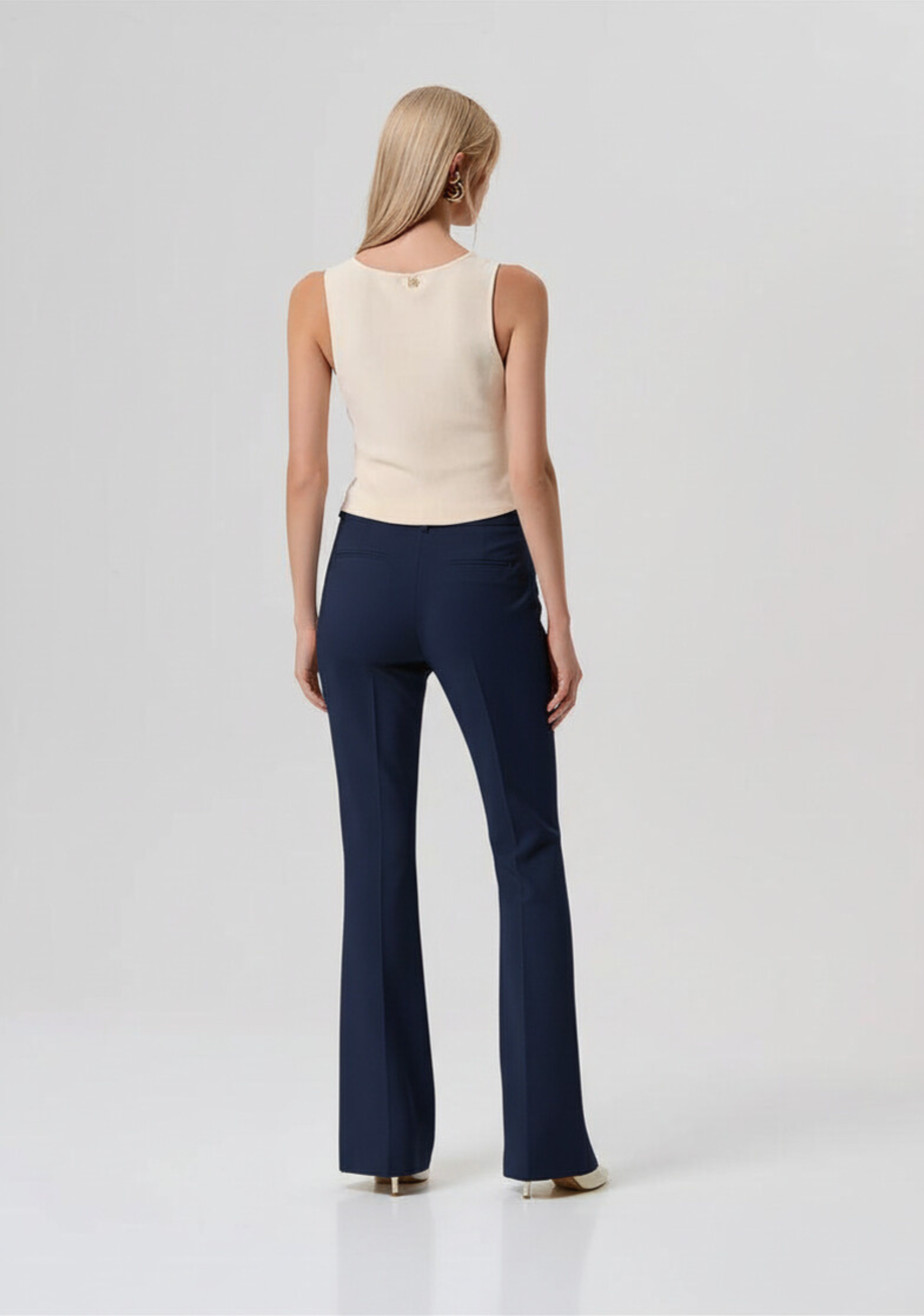 PANTALONE ZAMPA FR26SVA004W42901 DARK BLU FRACOMINA 