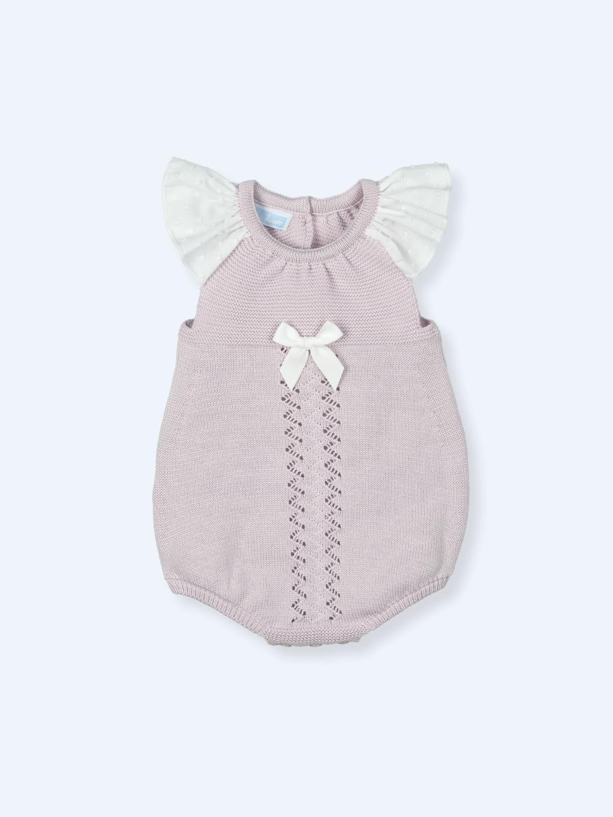ROMPER WITH PLUMETI SLEEVES