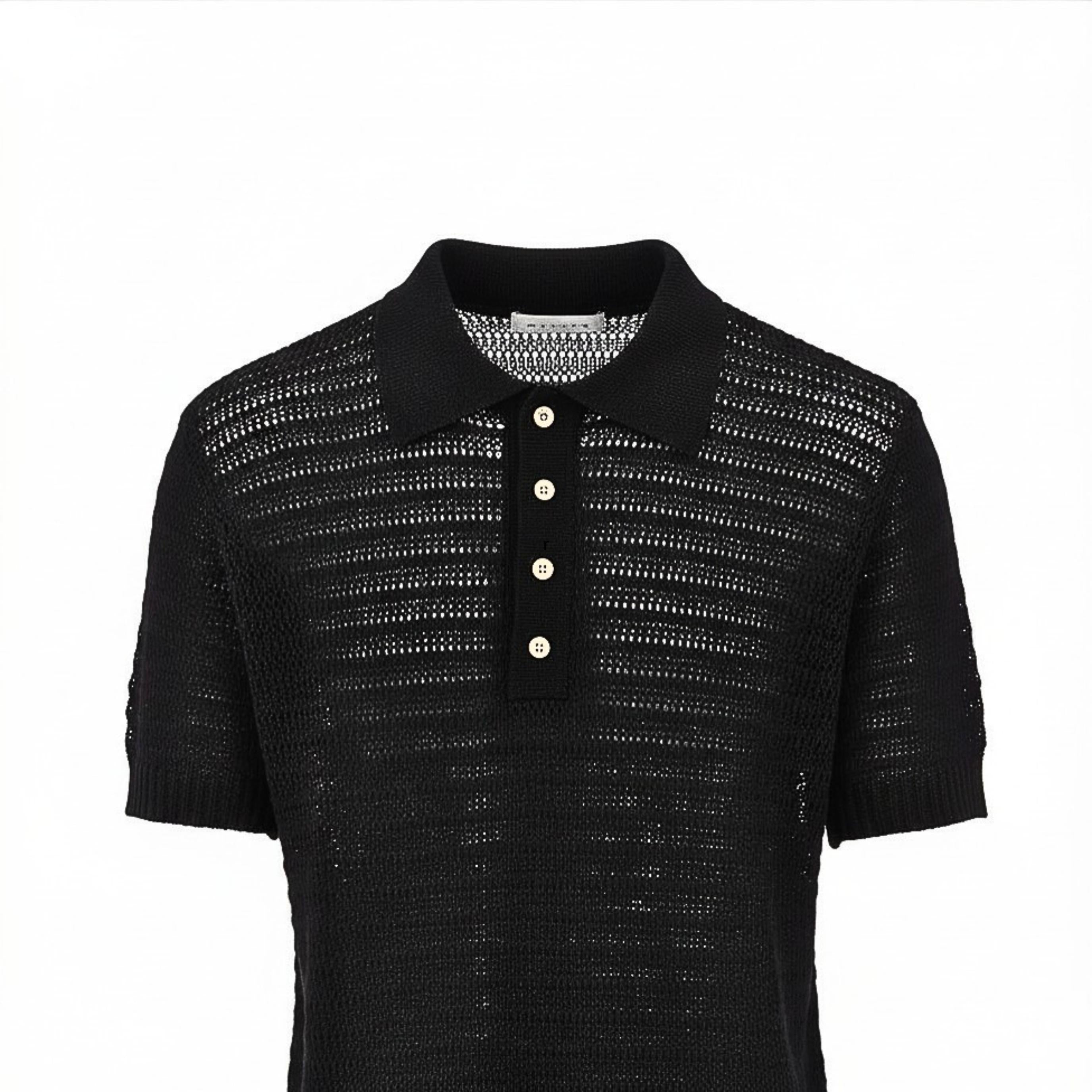 POLO UOMO REGULAR FIT MEZZA MANICA NERO MARSEM MRSM215 NERO MARSEM 