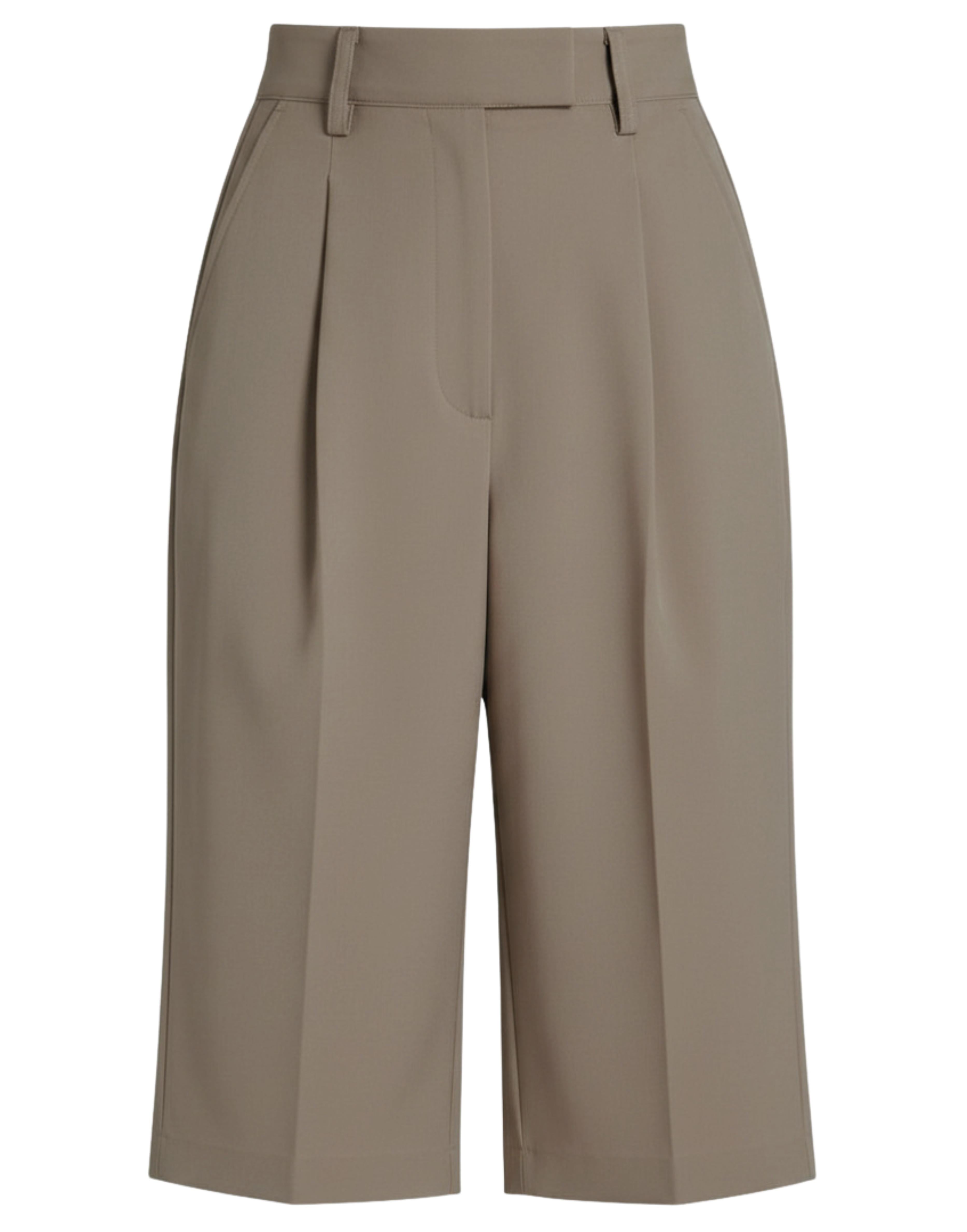 bermuda donna over al ginocchio con pence taupe marsem SD017 FANGO MARSEM 