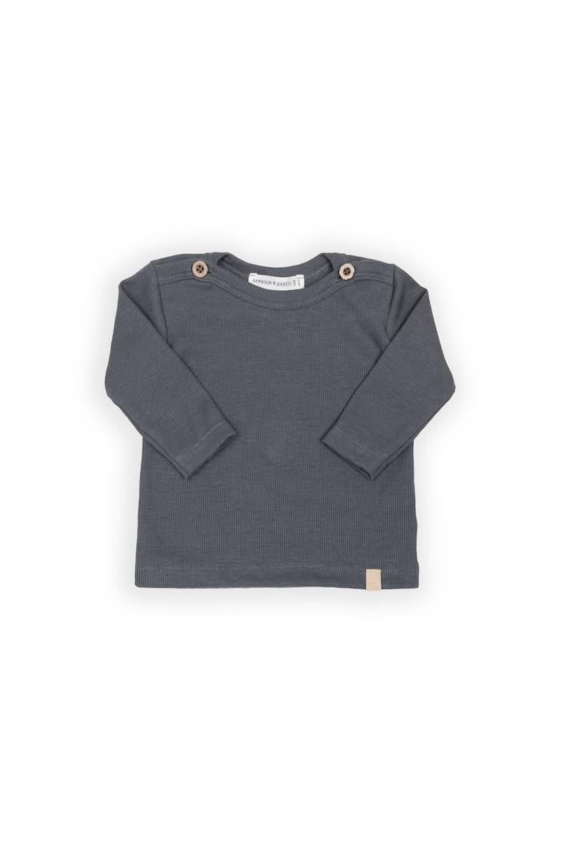 t-SHIRT BAMBINO  CON APERTURA SPALLE blu bamboom 1069 MIDNIGHT BLU BAMBOOM 