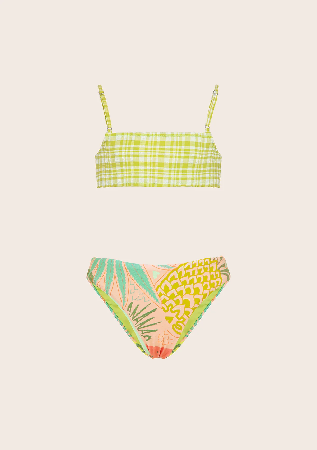 Bikini Bambina F**K Top con Slip Fisso Fantasia<BR/> FJ25-G1D01UFX20 UNICO F**K KIDS 