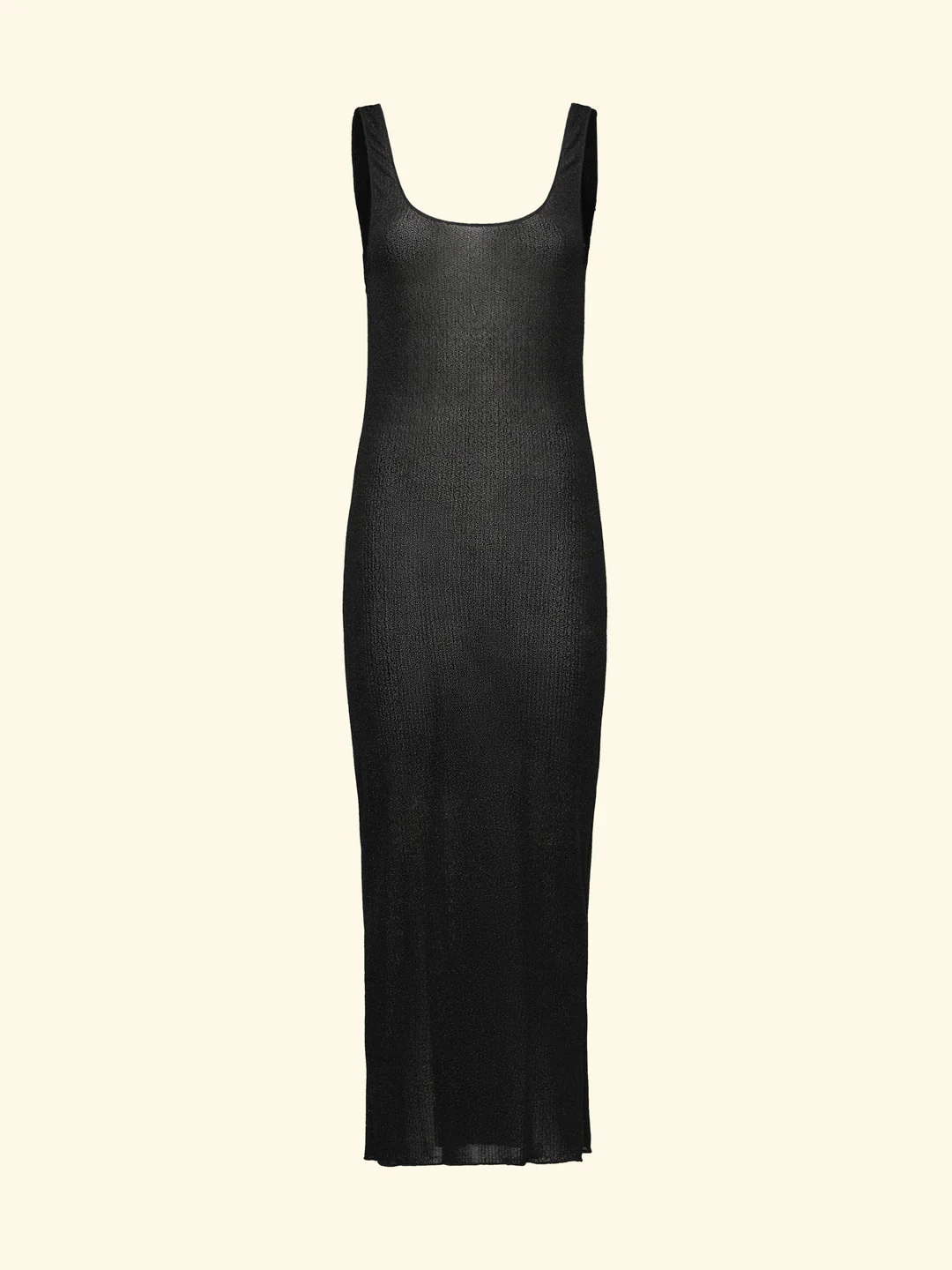 vestito donna lungo in lurex nero  f**k FK26-SW1150BK NERO F**K 