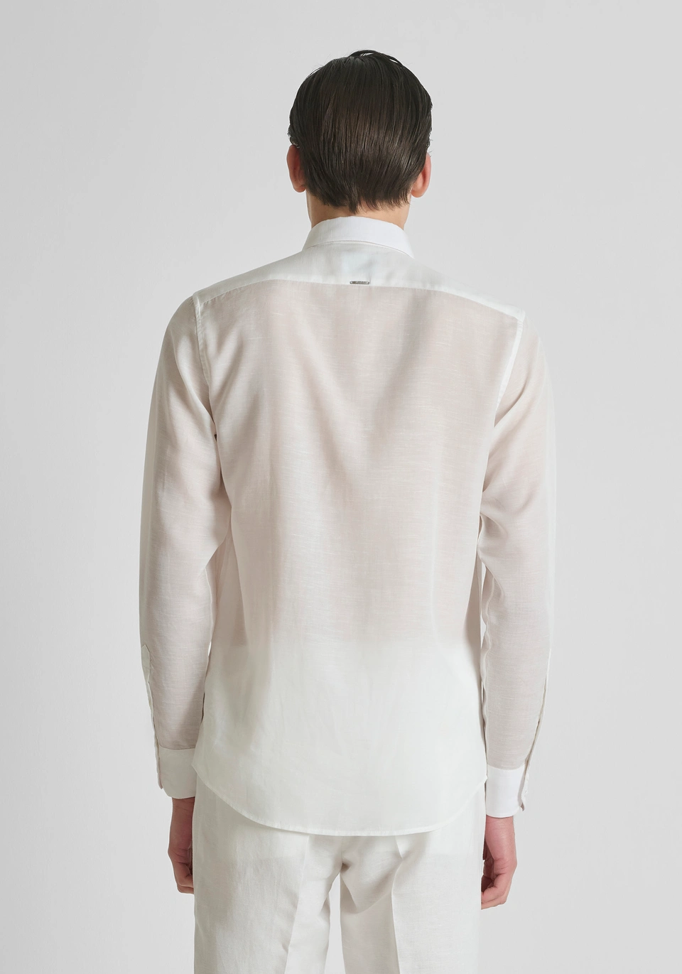 CAMICIA UOMO IN LINO REGULAR FIT CREMA ANTONY MORATO MMSL00691 FA400094 CREAM ANTONY MORATO 