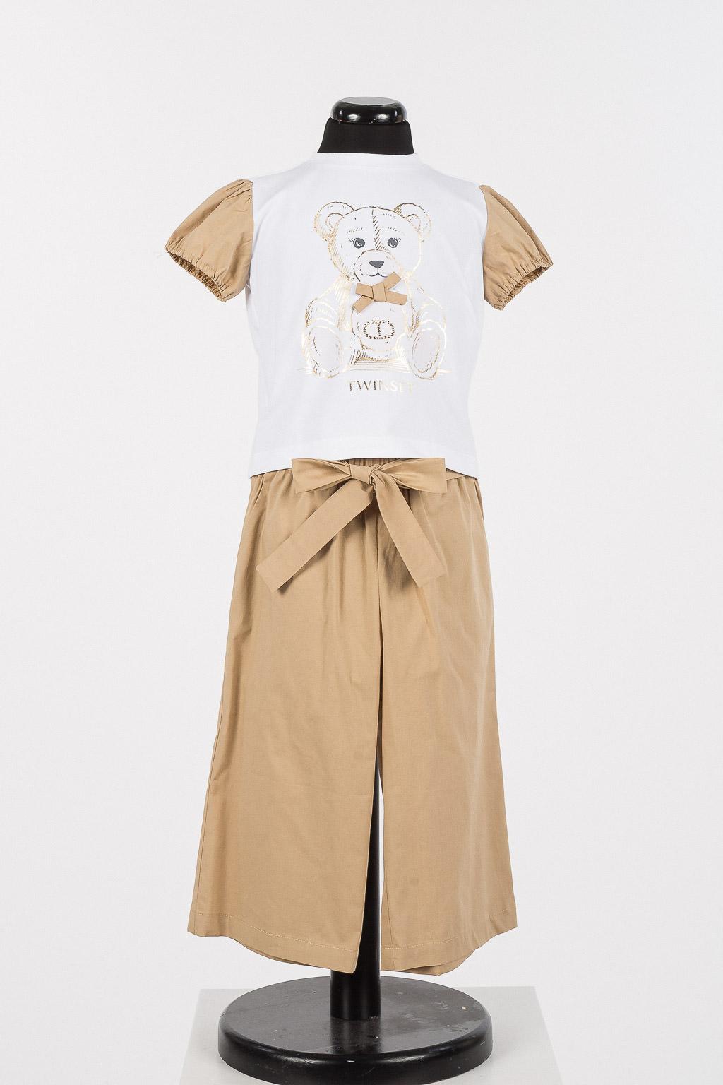 COORDINATO 251GJ2429 BIANCO-CANAPA TWINSET KIDS 