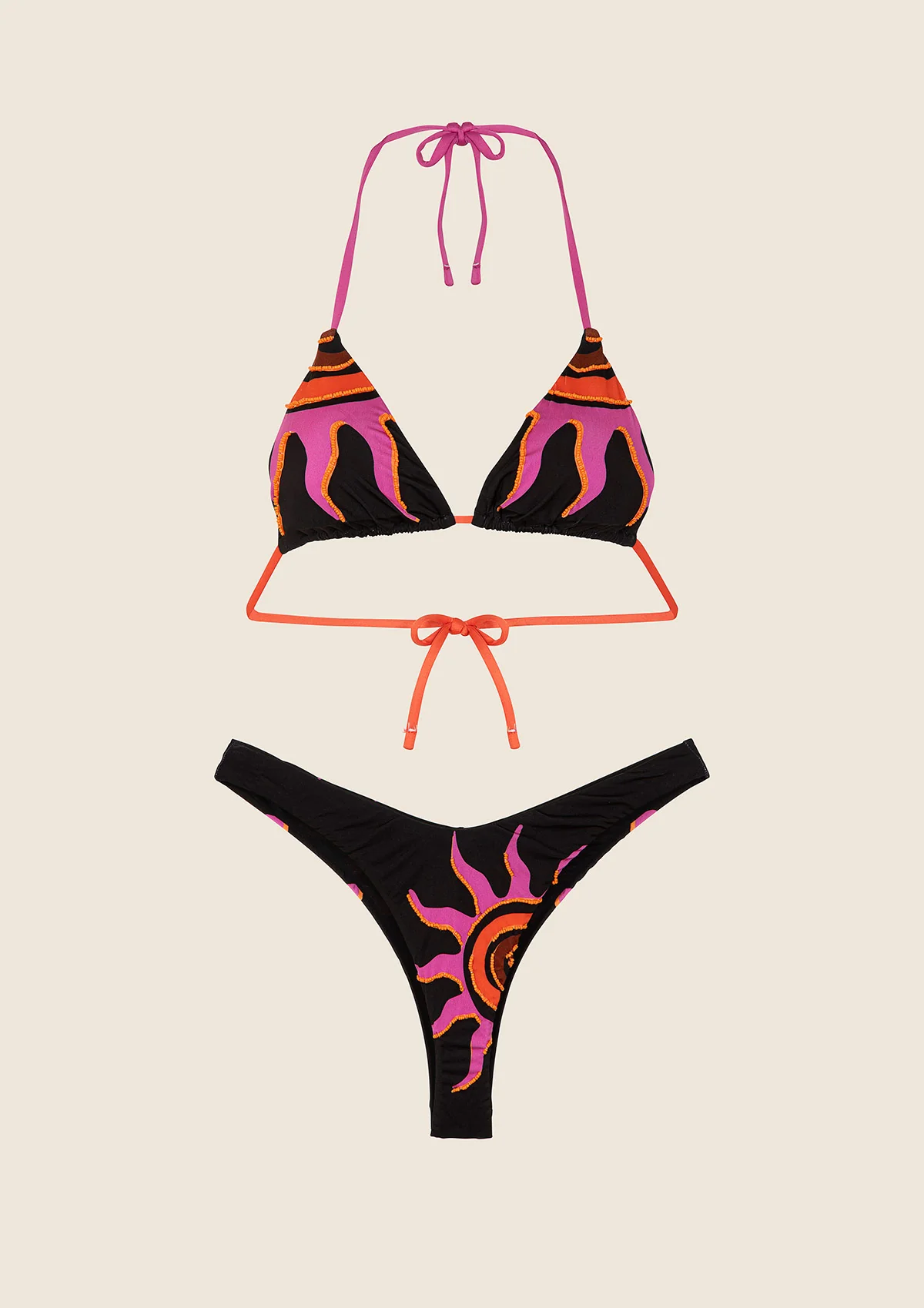 Bikini Donna F**K Triangolo con Slip Americano Fisso Fantasia FK25-0820X03 UNICO F**K 