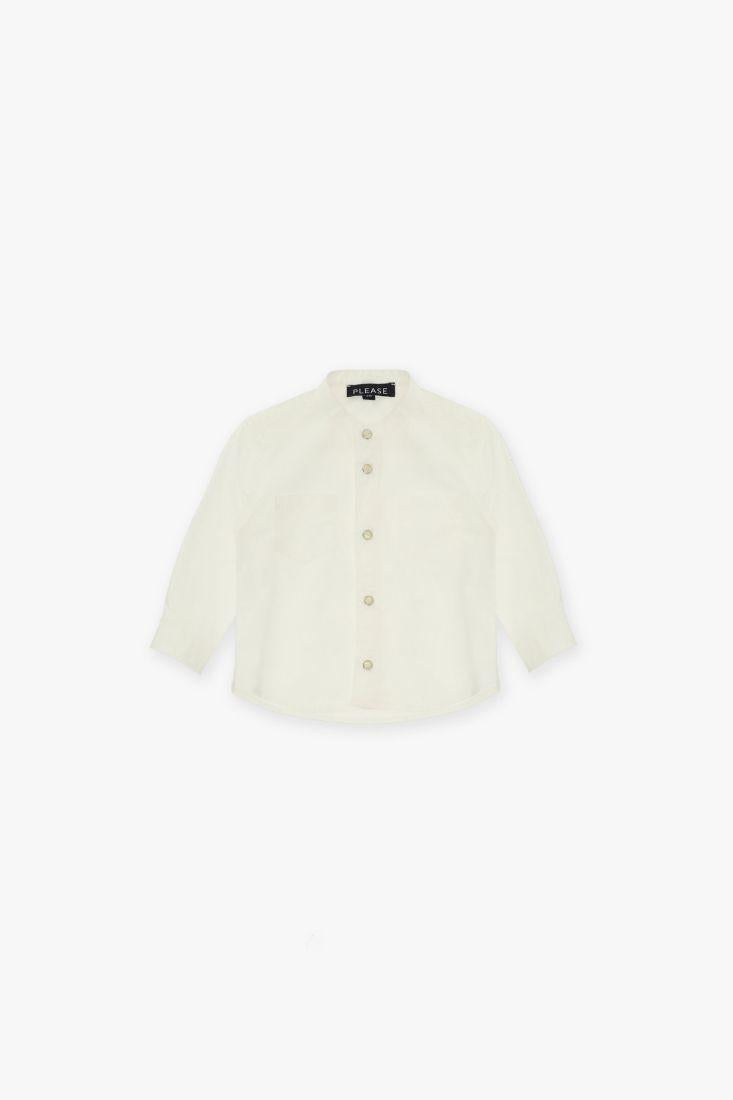 camicia coreana CL21270B71 OFF-WHITE PLEASE KIDS 