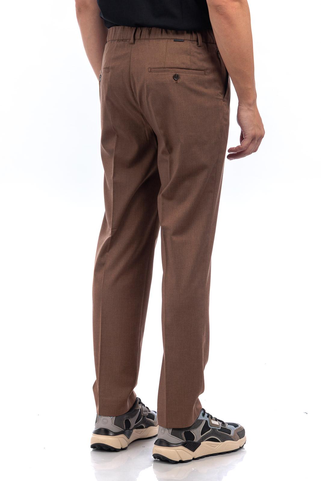PANTALONE UOMO DOPPIA PENCE REGULAR FIT MORO GAZZARRINI PSI708 MORO GAZZARINI 
