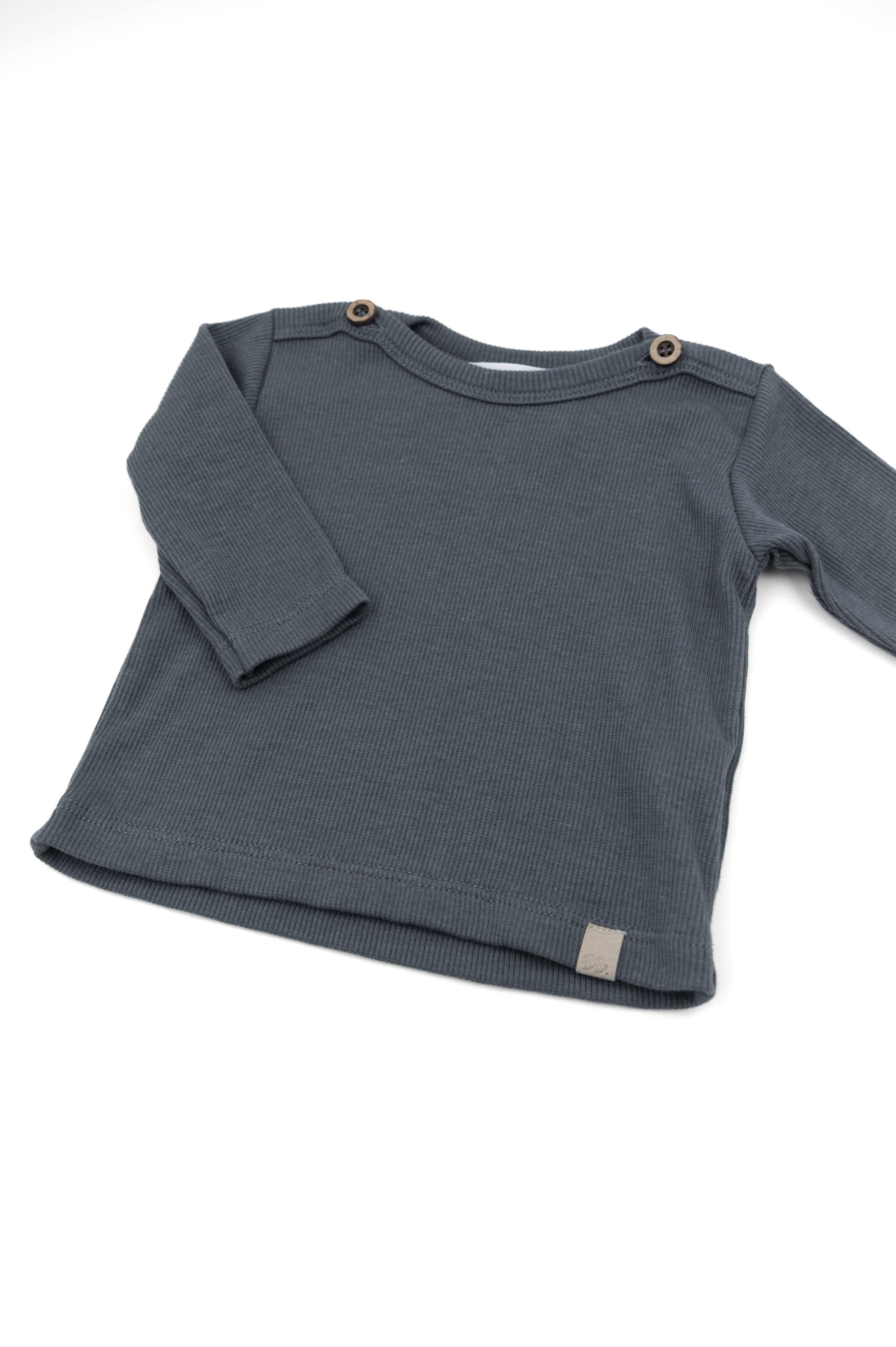 t-SHIRT BAMBINO  CON APERTURA SPALLE blu bamboom 1069 MIDNIGHT BLU BAMBOOM 