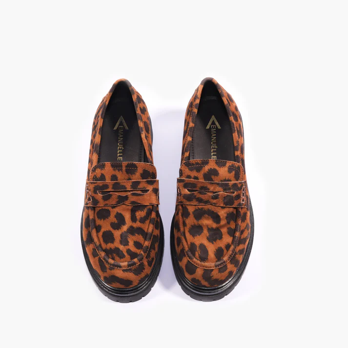 MOCASSINO DONNA INDIRA 808-10 LEOPARD EMANUELLE VEE 45211-808-10-P162 LEOPARD EMANUELLE VEE 