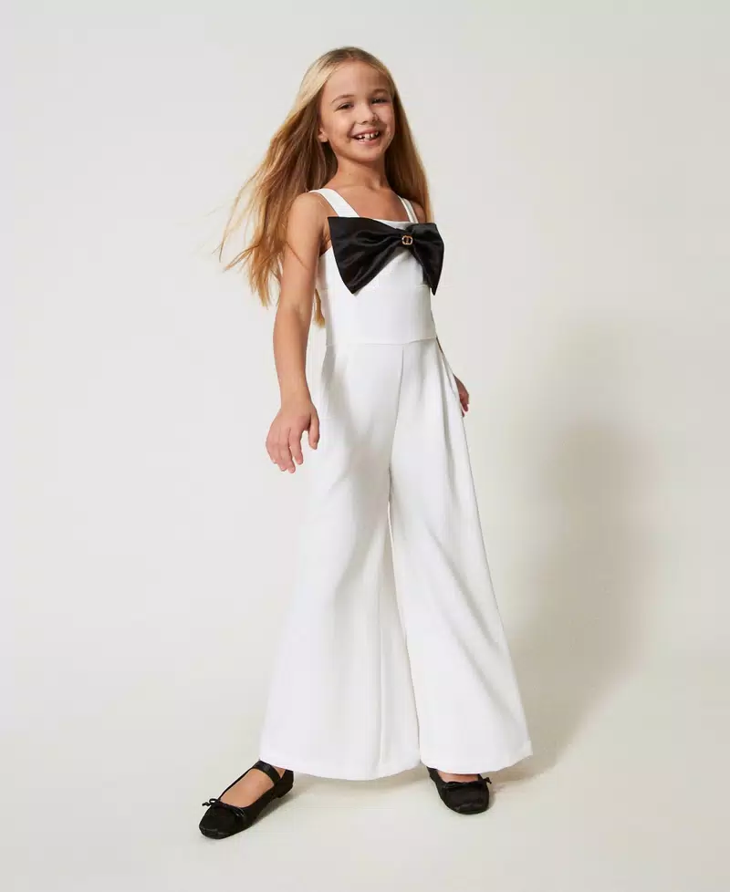 TWINSET KIDS 251GJ2QN1BIANCO-NERO