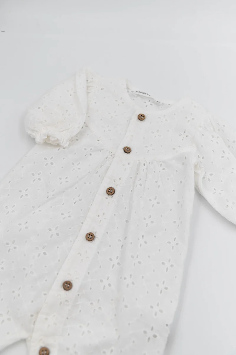 tuta bimba 861 OFF WHITE BAMBOOM 