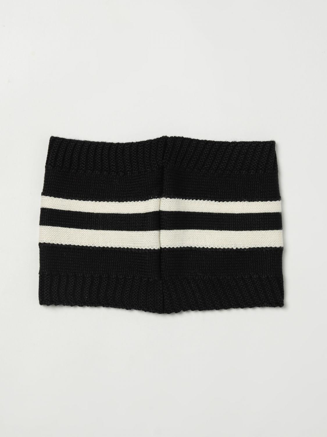 SCIARPA BAMBINO logo band neck warmer NERO GCDS B2JU5819AL9 BLACK GCDS KIDS 