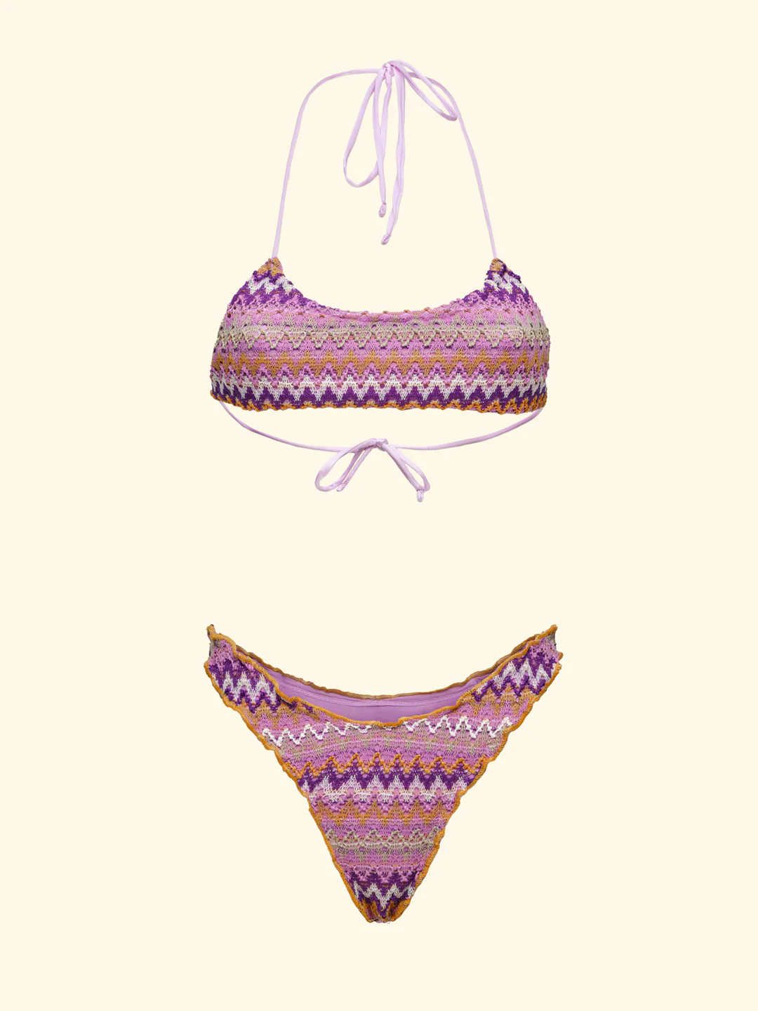 bikini donna top regolabile con slip americano fisso multicolore F**k FK26-SW0295MC UNICO F**K 