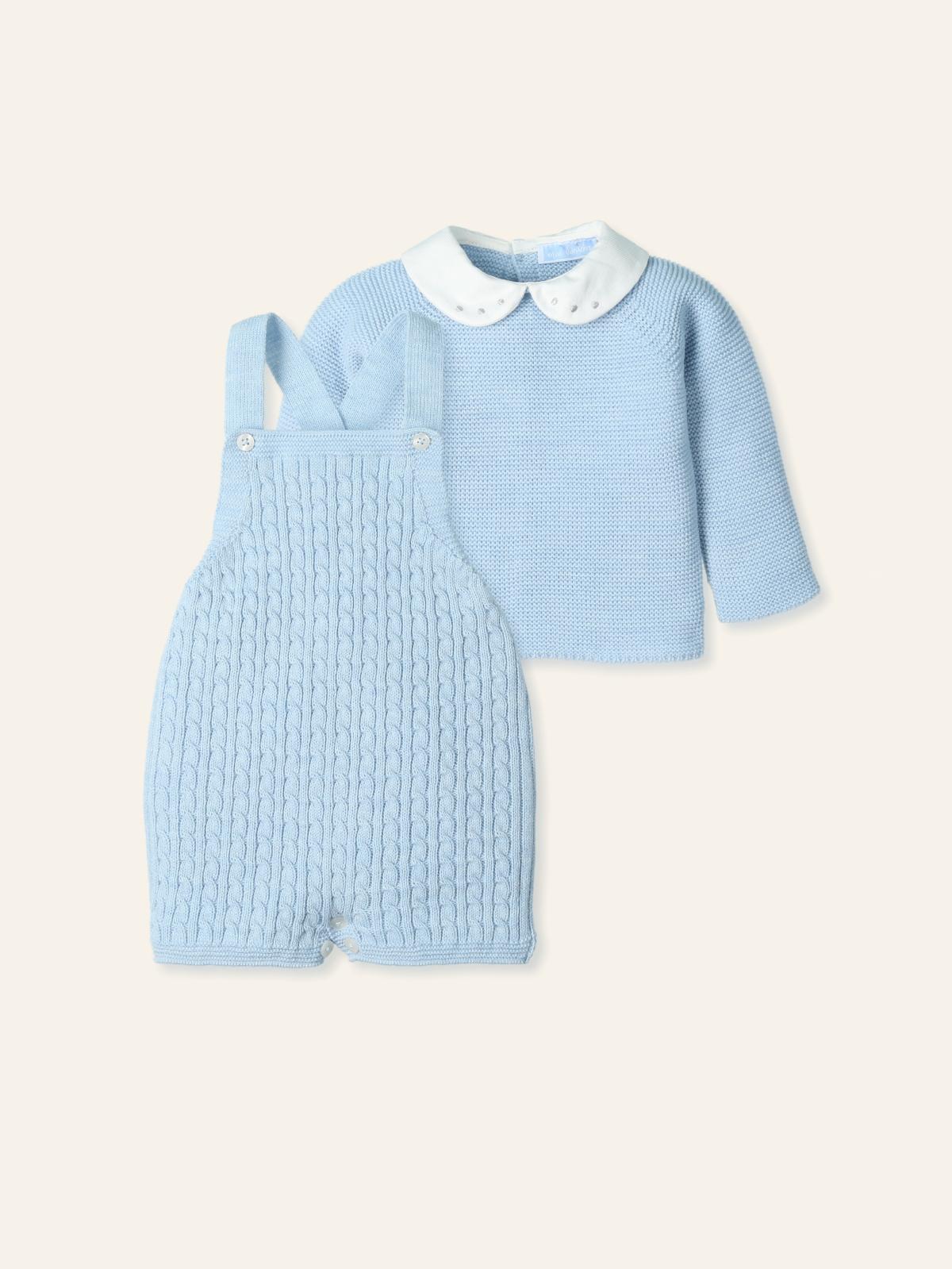 COORDINATO NEONATO CLOUD BRAIDE MAGLIA CON SALOPETTE CORTA NUBE MAC ILUSION 9858 NUBE MAC ILUSION KIDS 