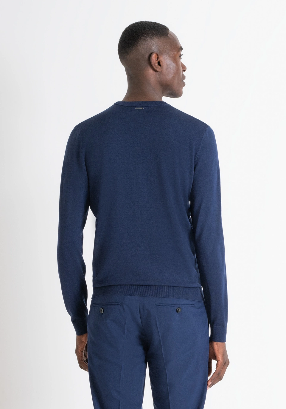 MAGLIONE REGULAR FIT IN MISTO LANA