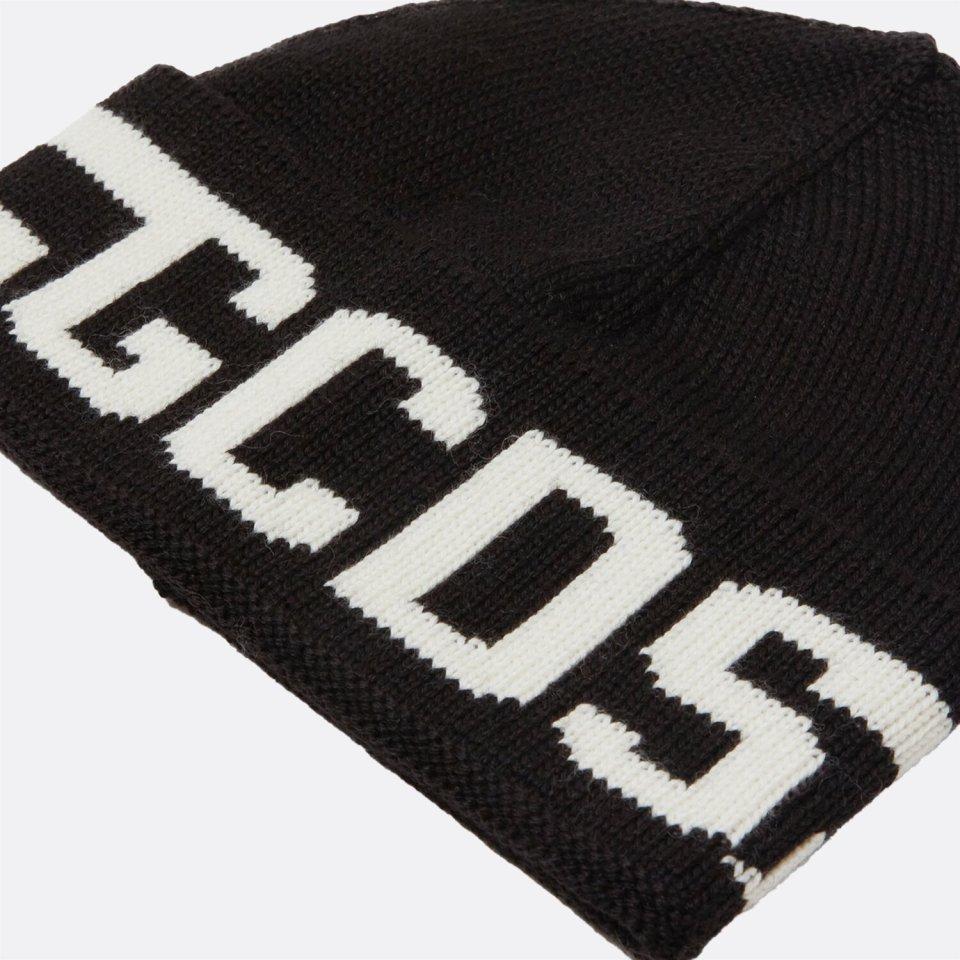 CAPPELLO BAMBINO logo band NERO gcds B2JU5818L9 BLACK GCDS KIDS 