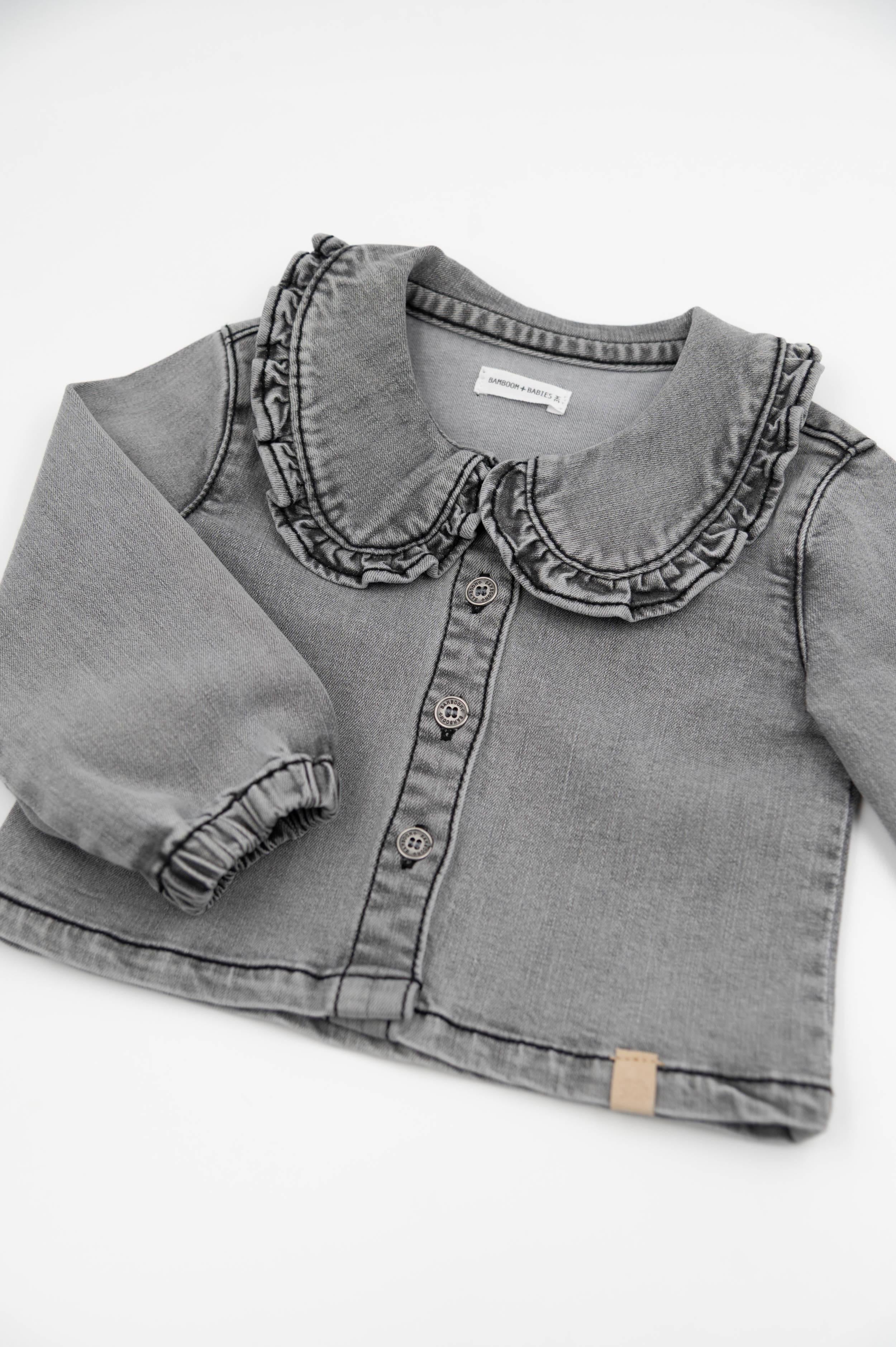blusa bambina in denim elastico grigio bamboom 1085 GREY BAMBOOM 