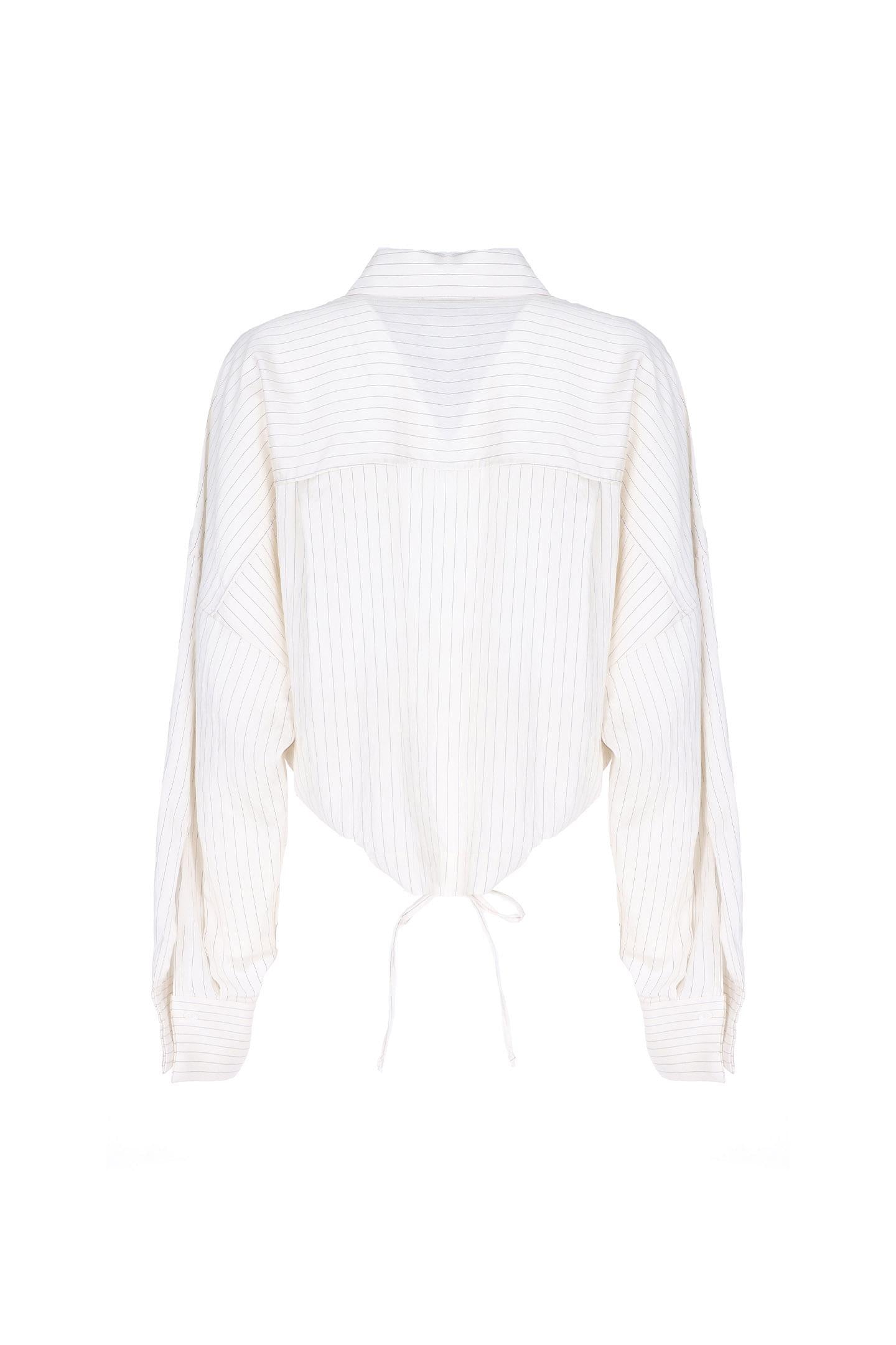 CAMICIA CROPPED GESSATA
