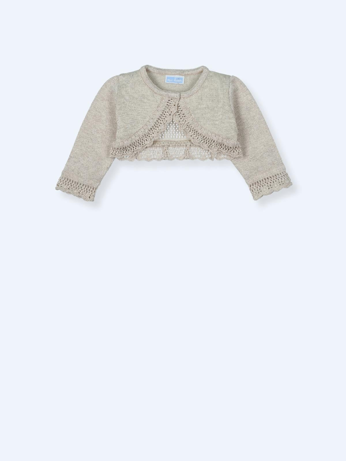 Cardigan bolero lavorato a maglia <BR/> 9675 BLIS-ANGORA MAC ILUSION KIDS 