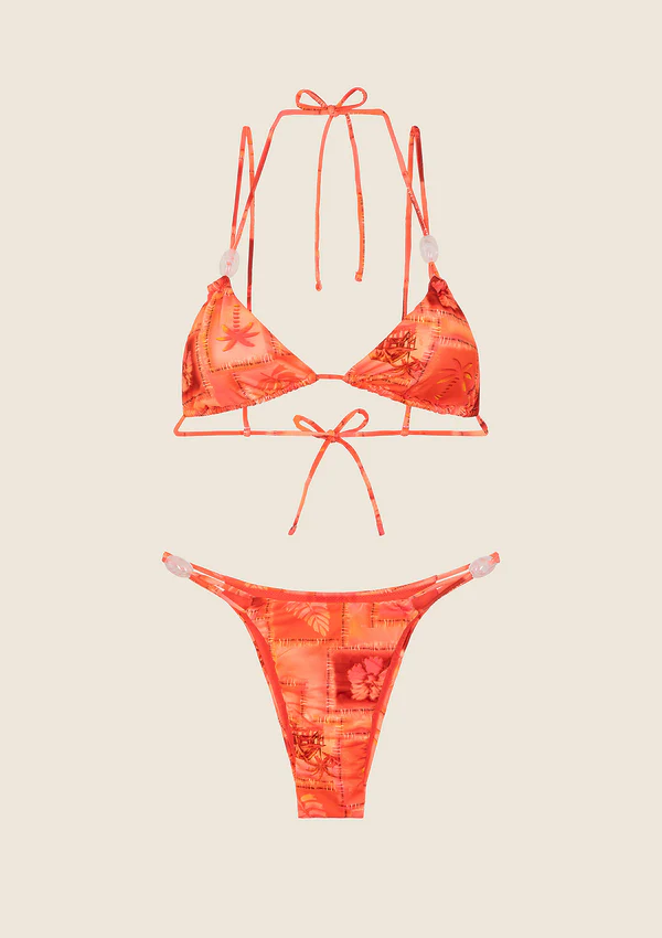 Bikini Donna F**K Triangolo con Slip Fisso Fantasia FK25-0710X16 FANTASIA F**K 