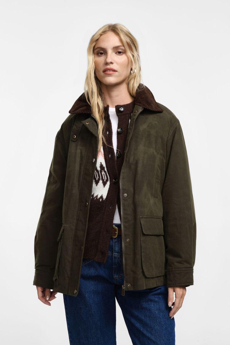 giubbino DONNA IMBOTTITO AMPIO CON CHIUSURA ZIP MILITARE PLEASE V8911CRY22 MILITARE PLEASE 