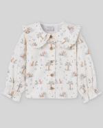 CAMICIA NEONATO CON DISEGNI DEL BOSCO BIANCA PAZ RODRIGUEZ 006-152983 UNICO PAZ RODRIGUEZ 