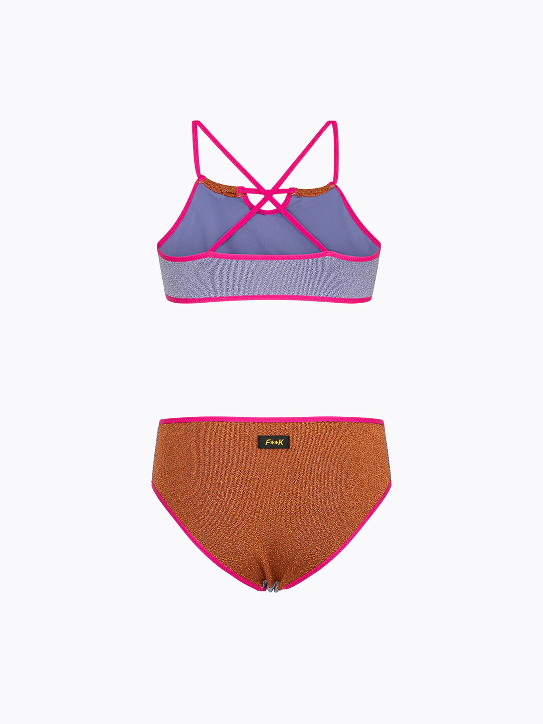 bikini bambina top fisso e slip fisso multicolore f**k FJ26-SG0501MC MULTICOLOR F**K KIDS 