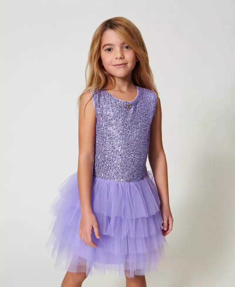 TWINSET KIDS 251GJ2536BIANCO-VIOLET