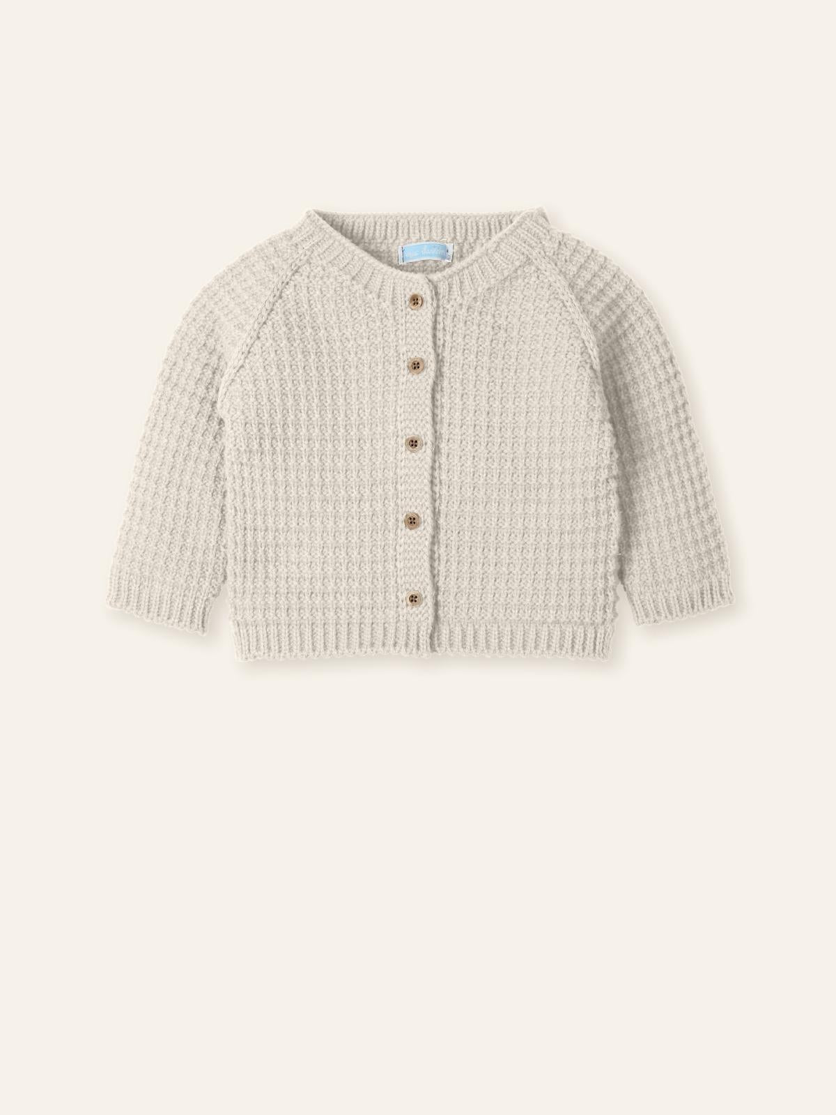 CARDIGAN NEONATO TRUFA MOOI LAVORATO NATURAL MAC ILUSION 9889 NATURAL MAC ILUSION KIDS 