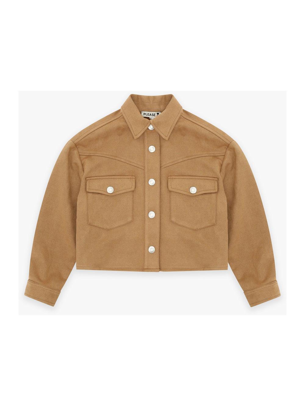 giubbino JB28202G78 CAMMELLO PLEASE KIDS 