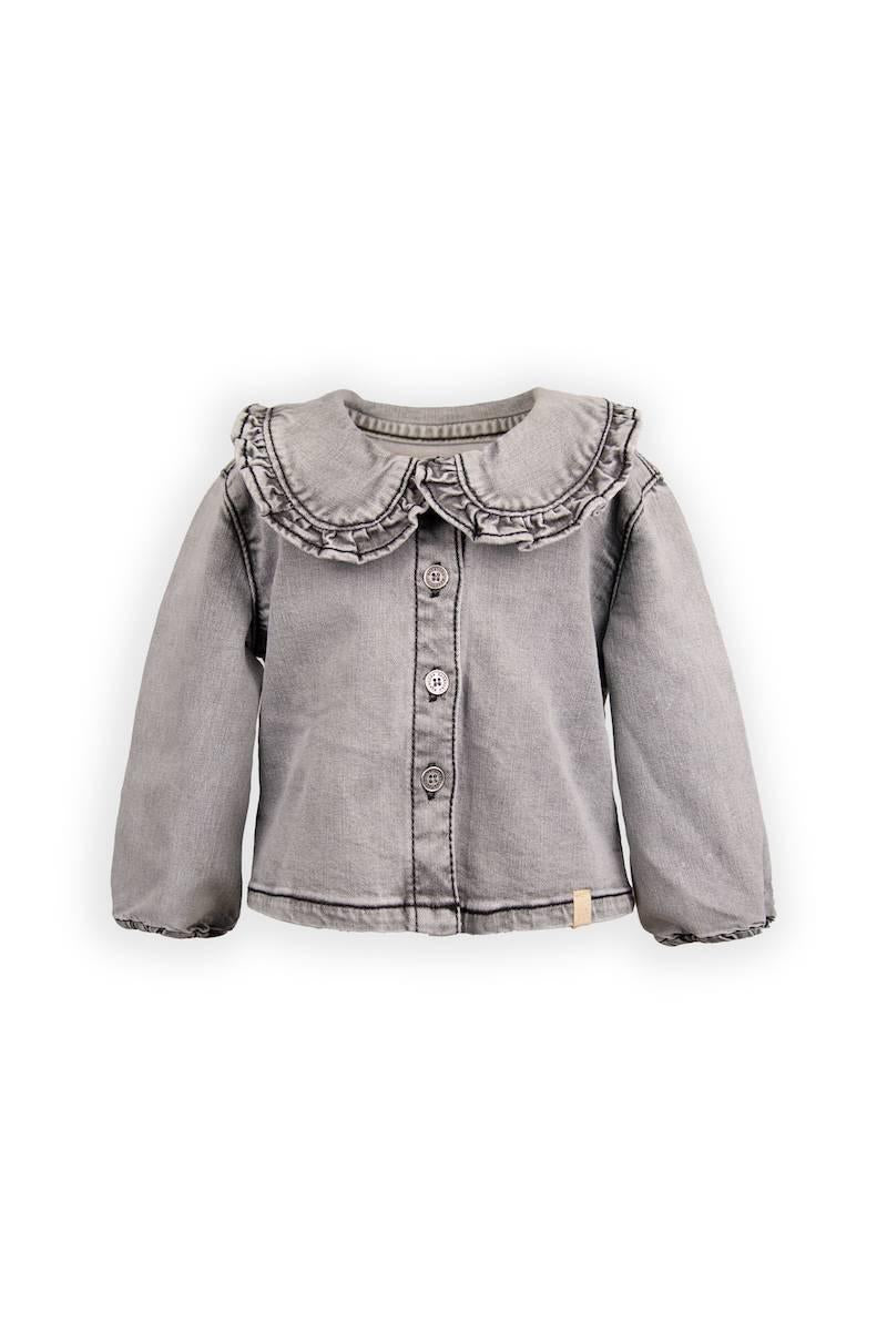 blusa bambina in denim elastico grigio bamboom 1085 GREY BAMBOOM 