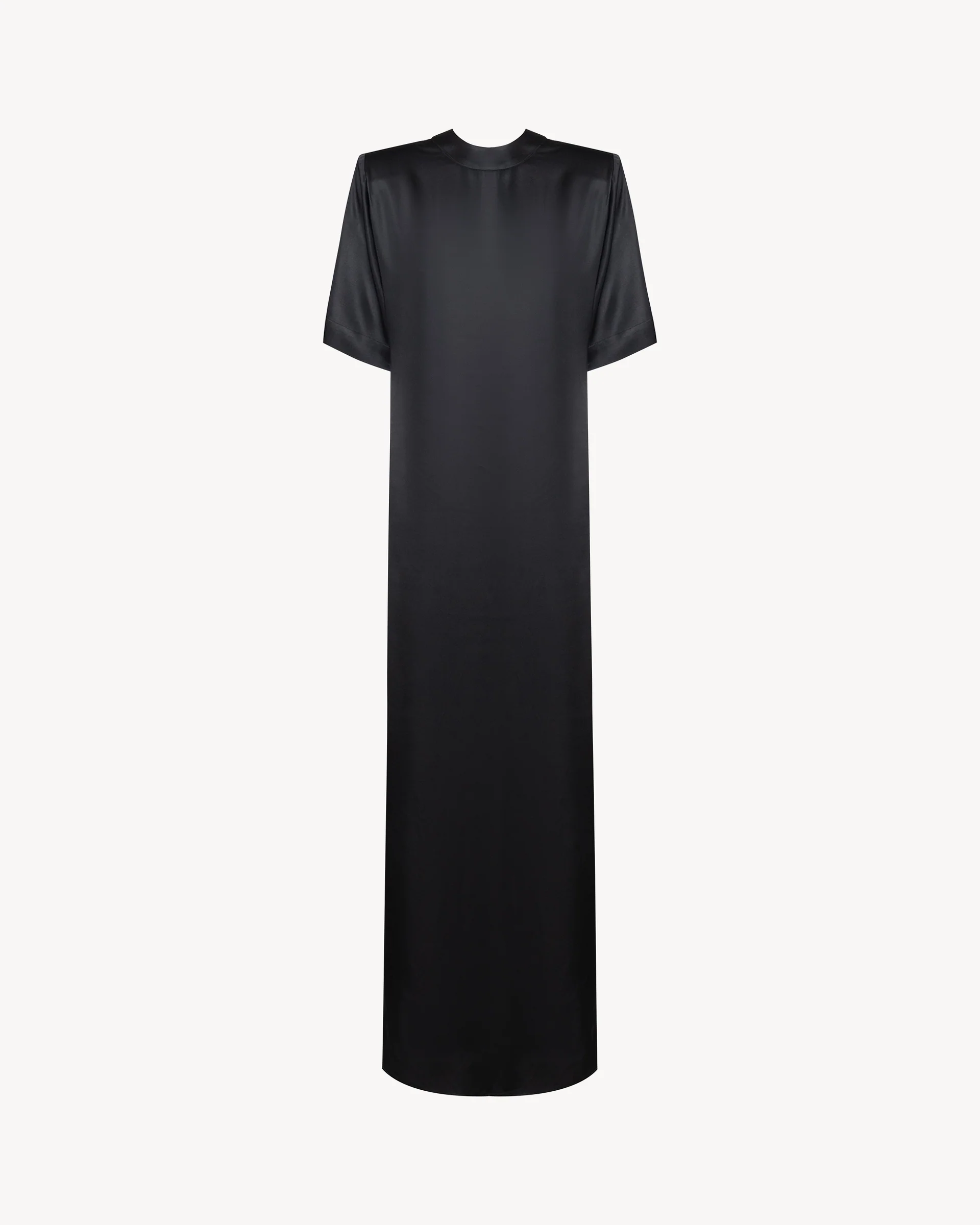 ABITO DONNA IN RASO MEZZA MANICA NERO NINEMINUTES 26FWNAB-0001 BLACK NINEMINUTES 