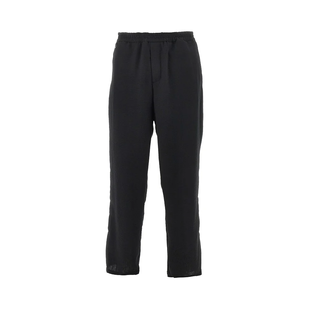 PANTALONE UOMO CON ELASTICO IN VITA NERO MARSEM P070 NERO MARSEM 