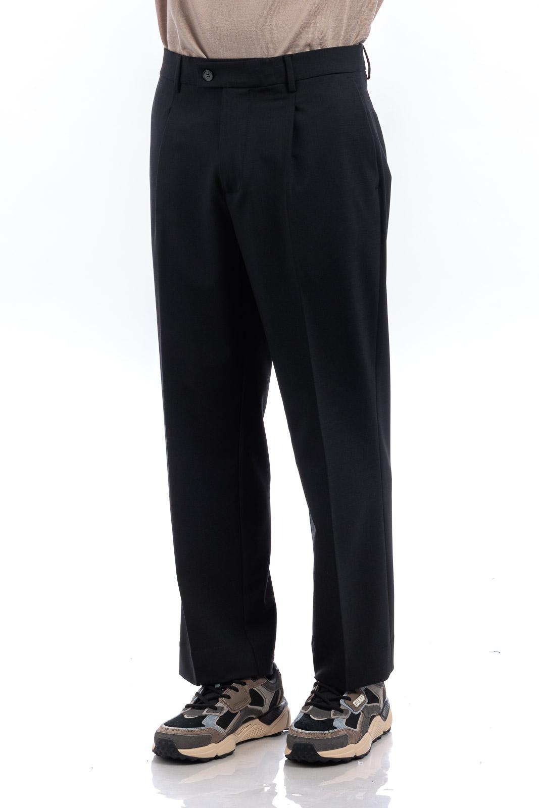 PANTALONE UOMO TAGLIO CLASSICO ANTRACITE GAZZARRINI PSI752 BLU GAZZARINI 