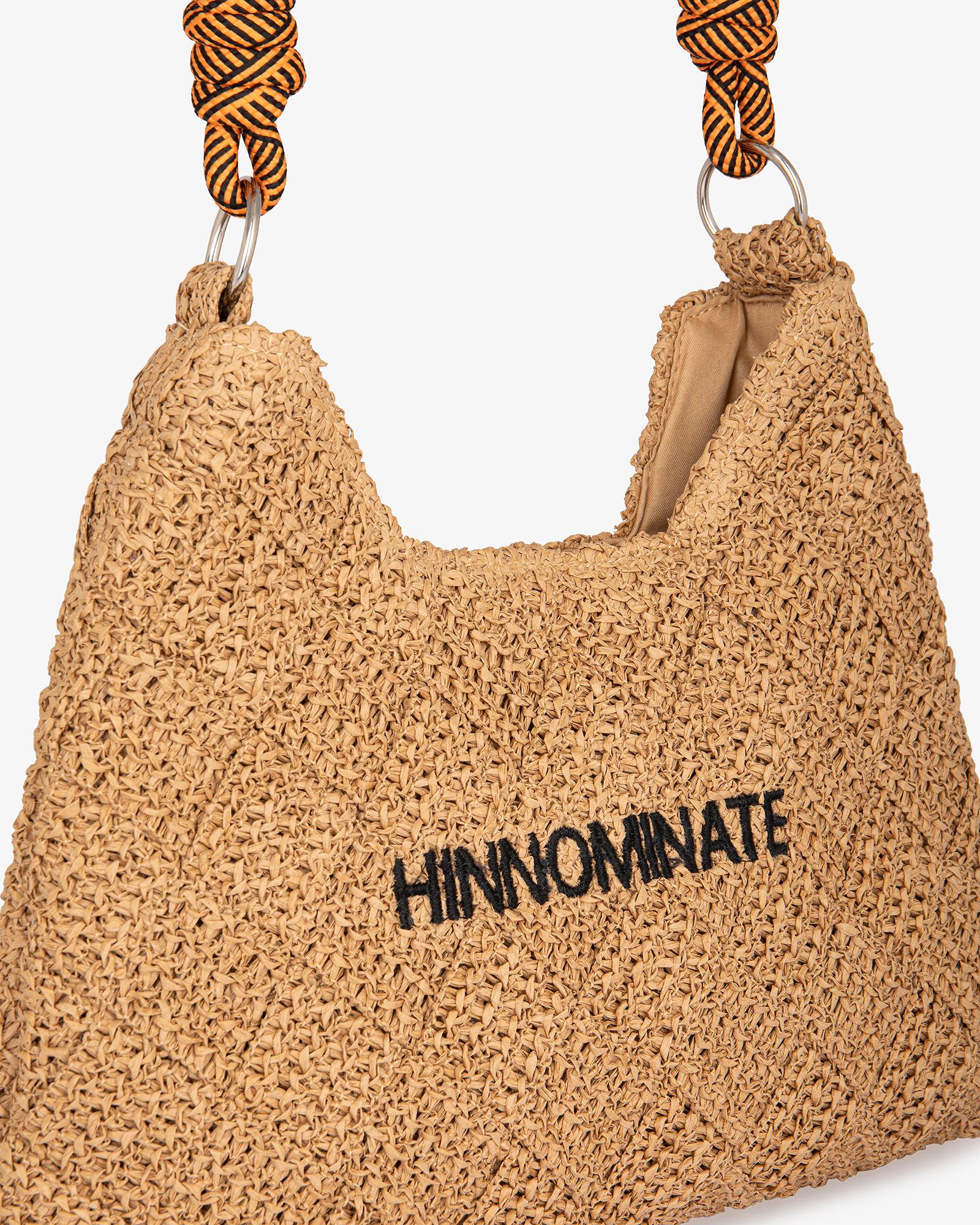 BORSA DONNA IN RAFIA PICCOLA NATURALE HINNOMINATE HMACW00202 NATURALE HINNOMINATE 