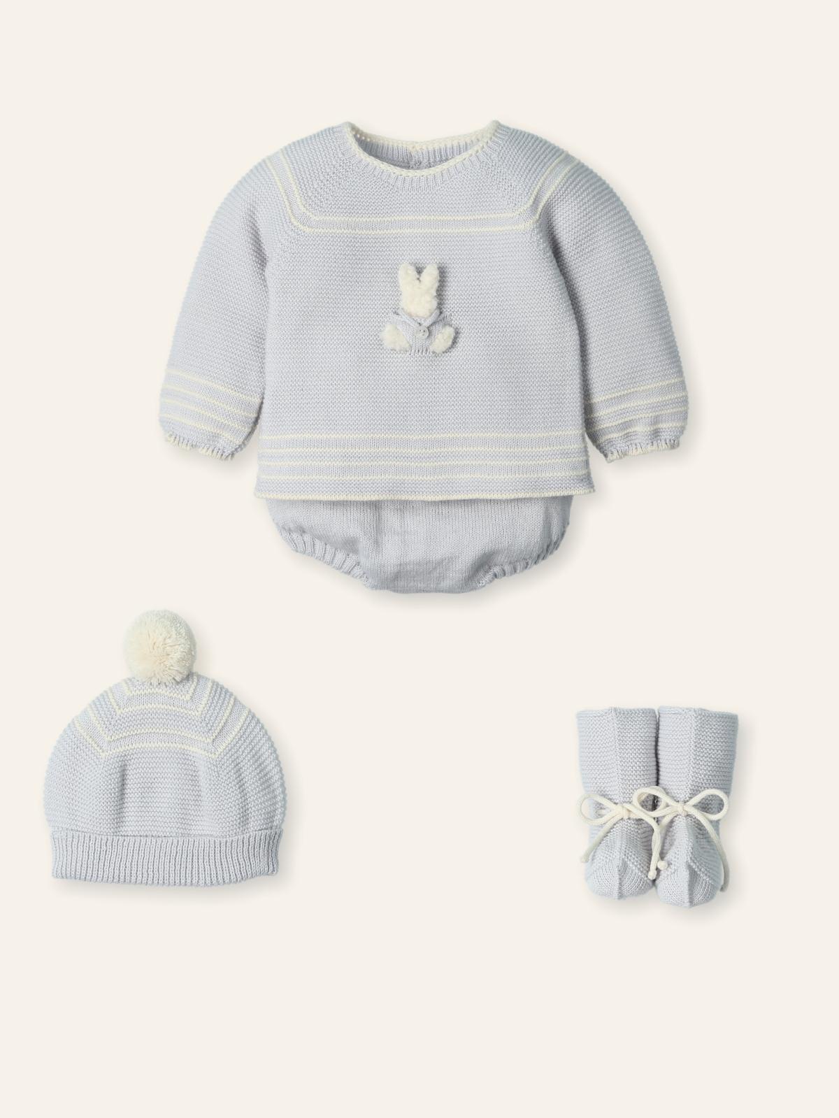 coordinato neonato 3 pezzi rabbit moonlight mac ilusion 9836 MOONLIGHT MAC ILUSION KIDS 